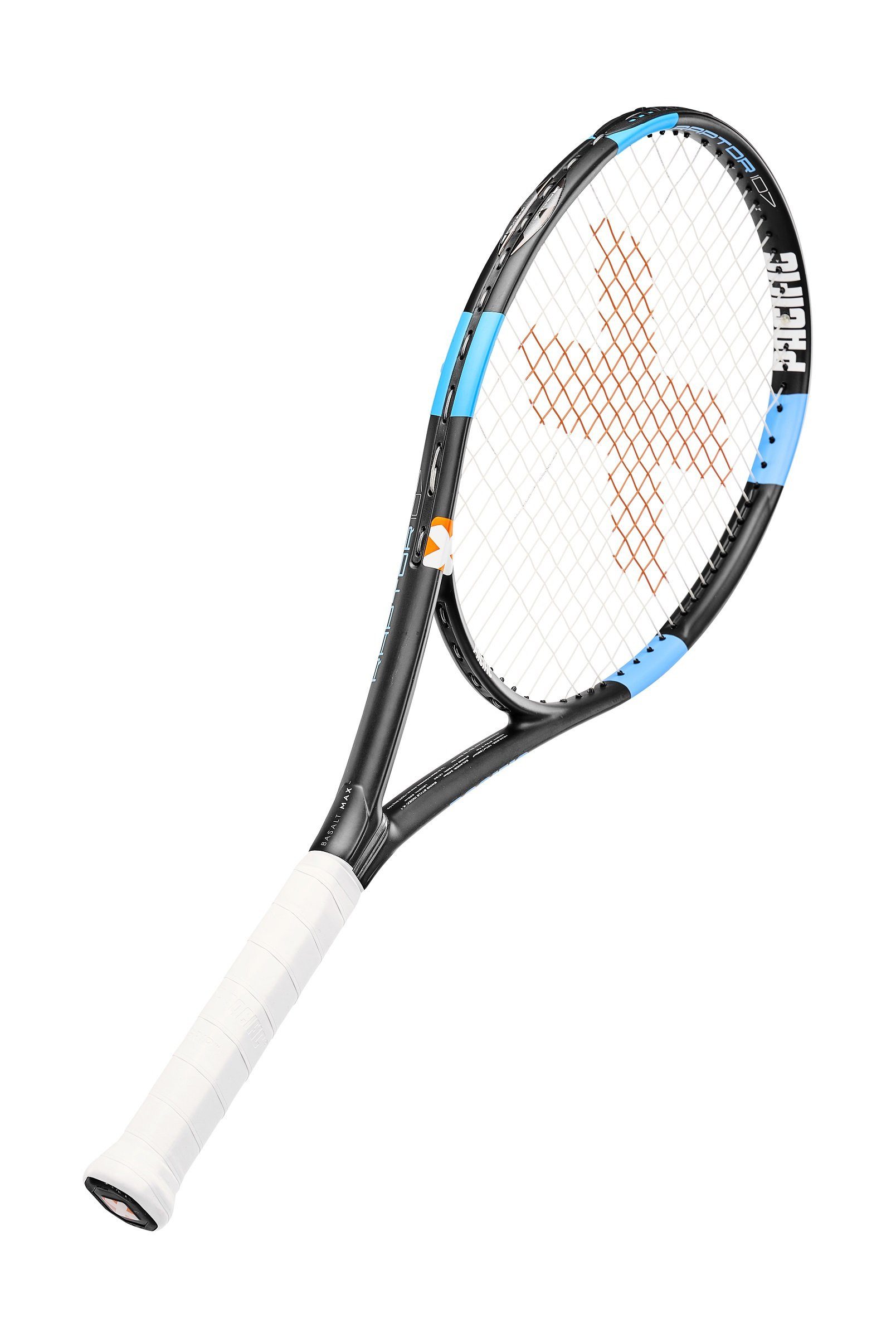 Pacific Tennisschläger BXT Raptor 107in/275g/Komfort schwarz/cyanblau - besaitet