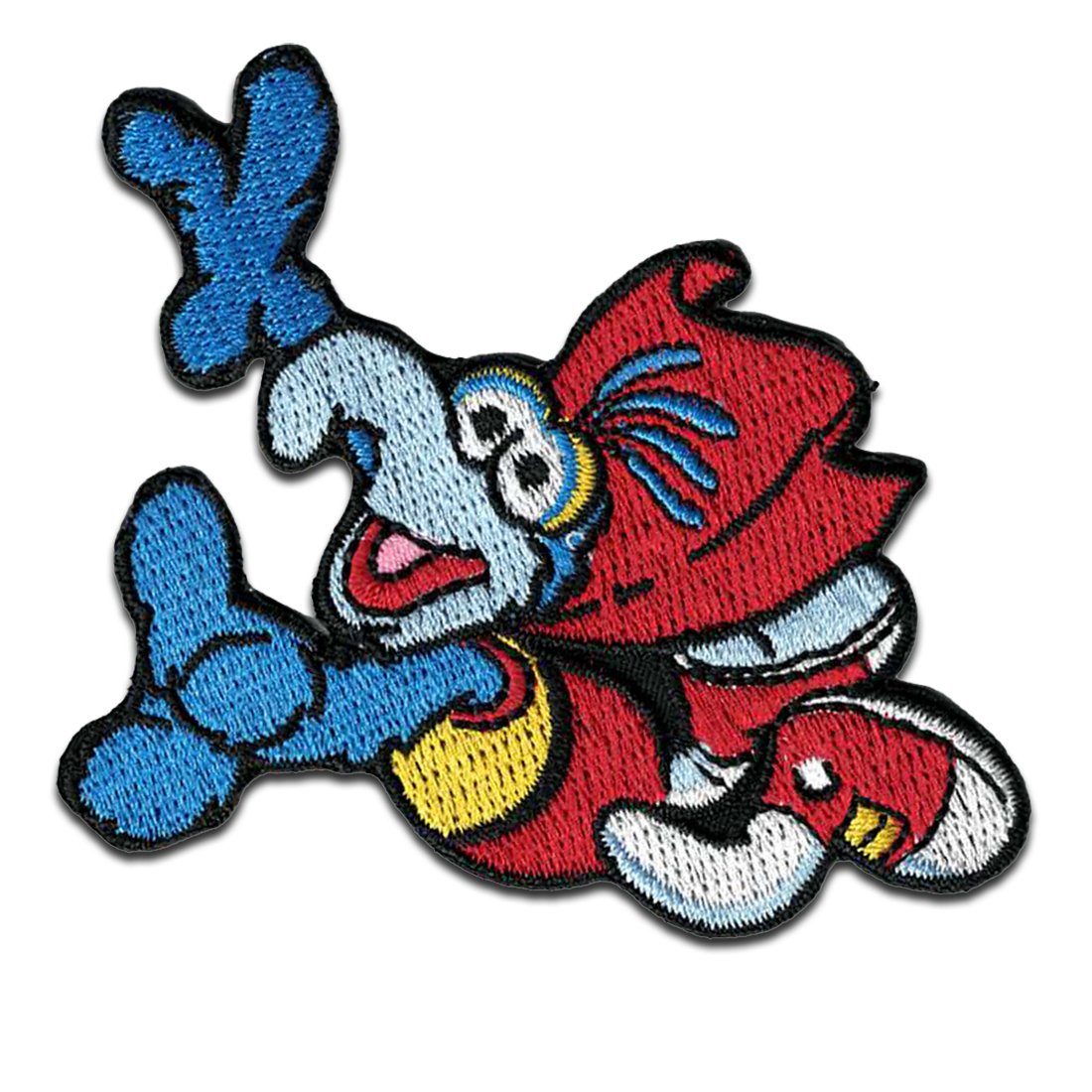Disney Aufnäher Bügelbild, Aufbügler, Applikationen, Patches, Flicken, zum aufbügeln, Polyester, The Muppets Gonzo Comic - Größe: 8,2 x 6 cm