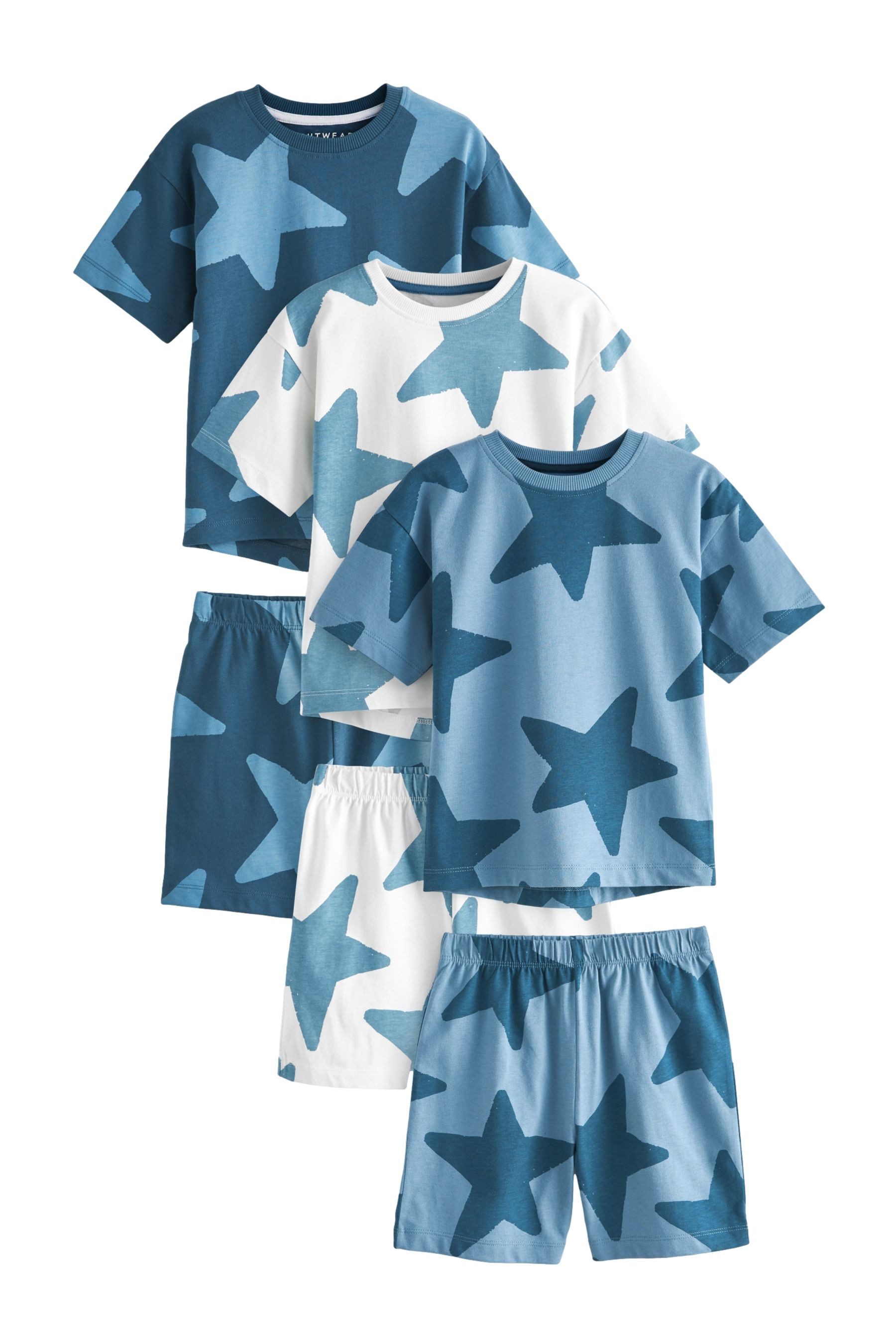 Pyjama Kurze Schlafanzüge, 3er-Pack