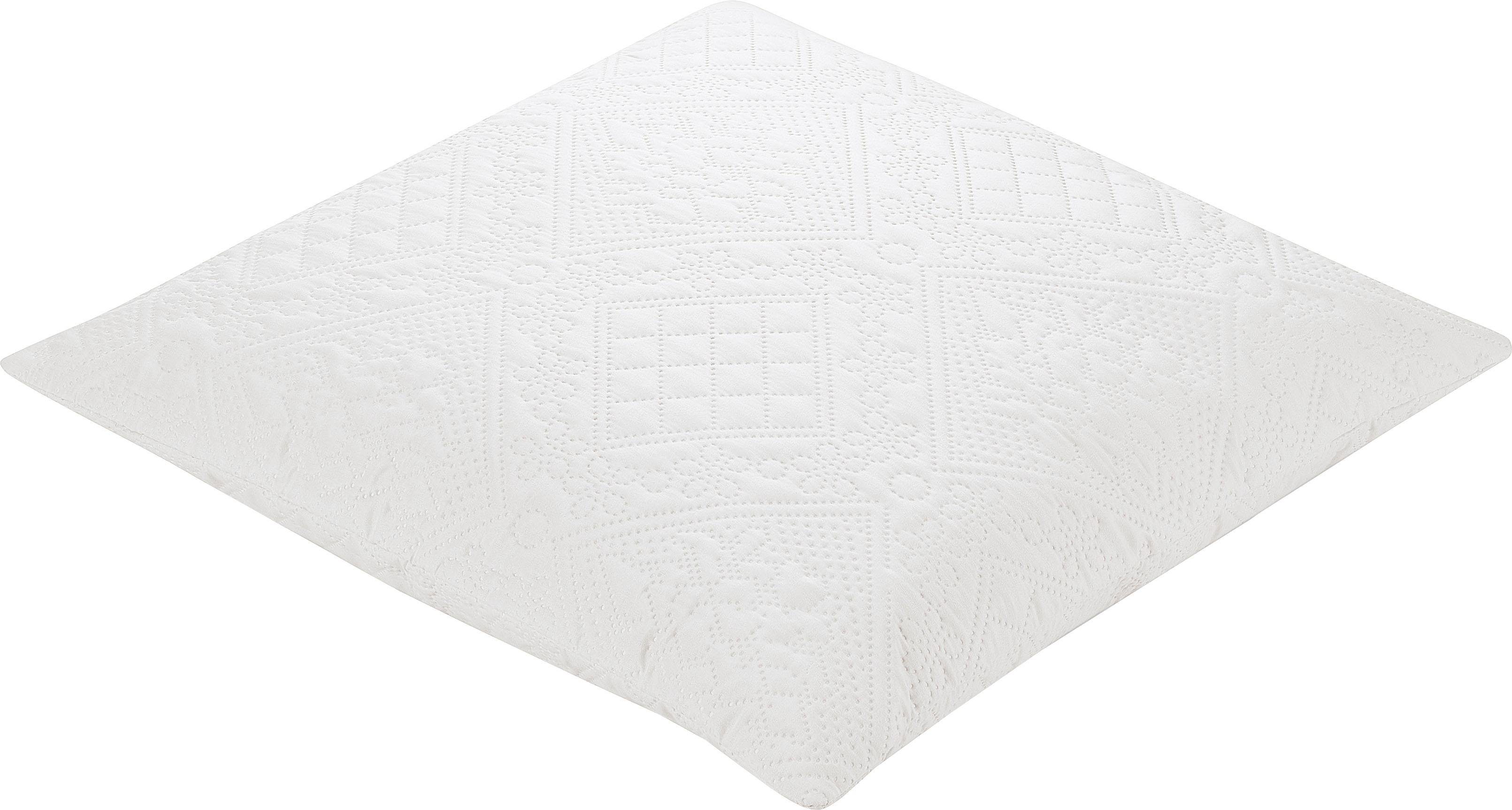 Kissenhülle Sonio, IBENA (2 Stück), mit schöner Steppung weiß | Kissenbezüge