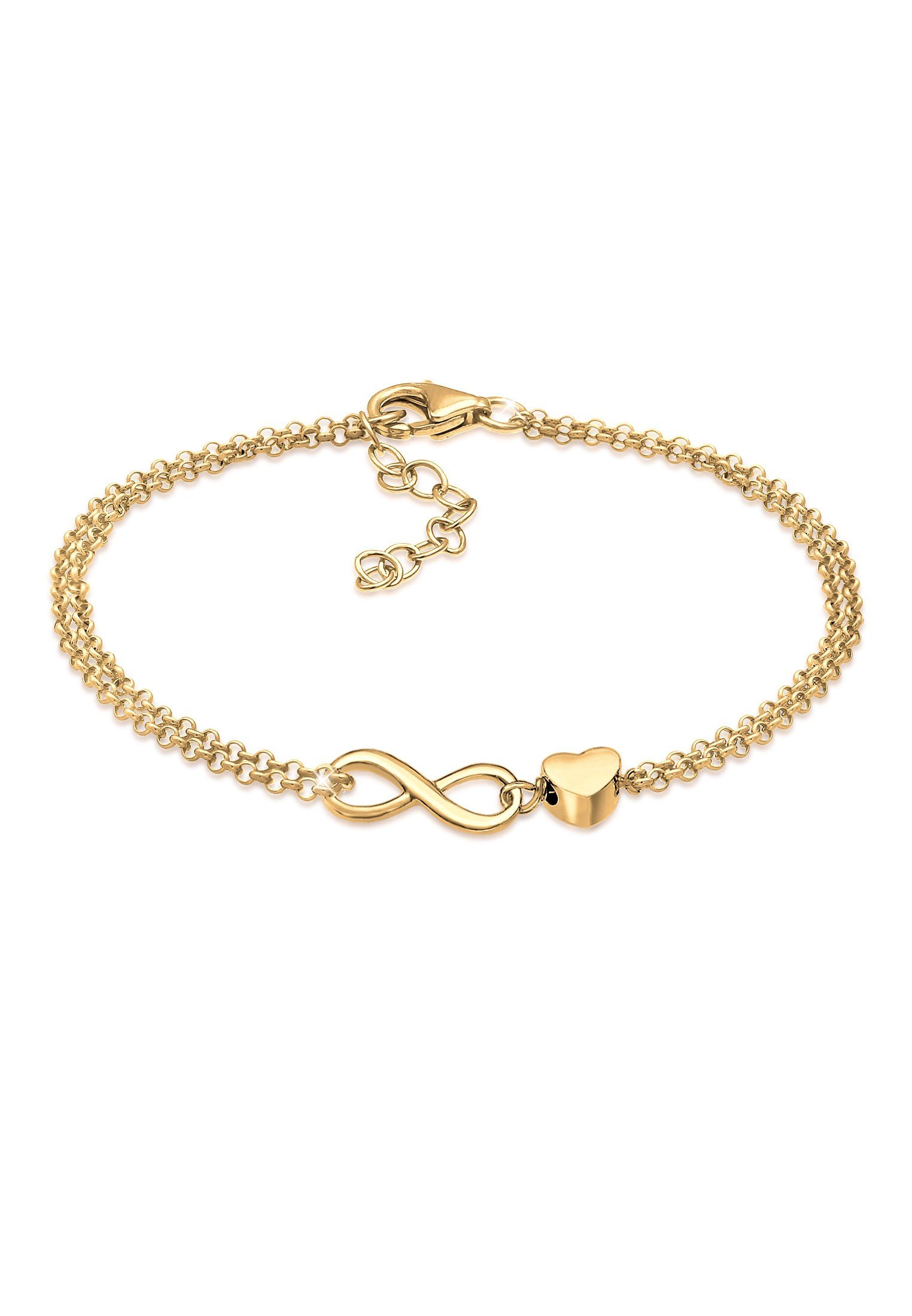 Elli Armband Herz Unendlichkeit Infinity 925 Silber (kein Set, 1-tlg), Herz günstig online kaufen