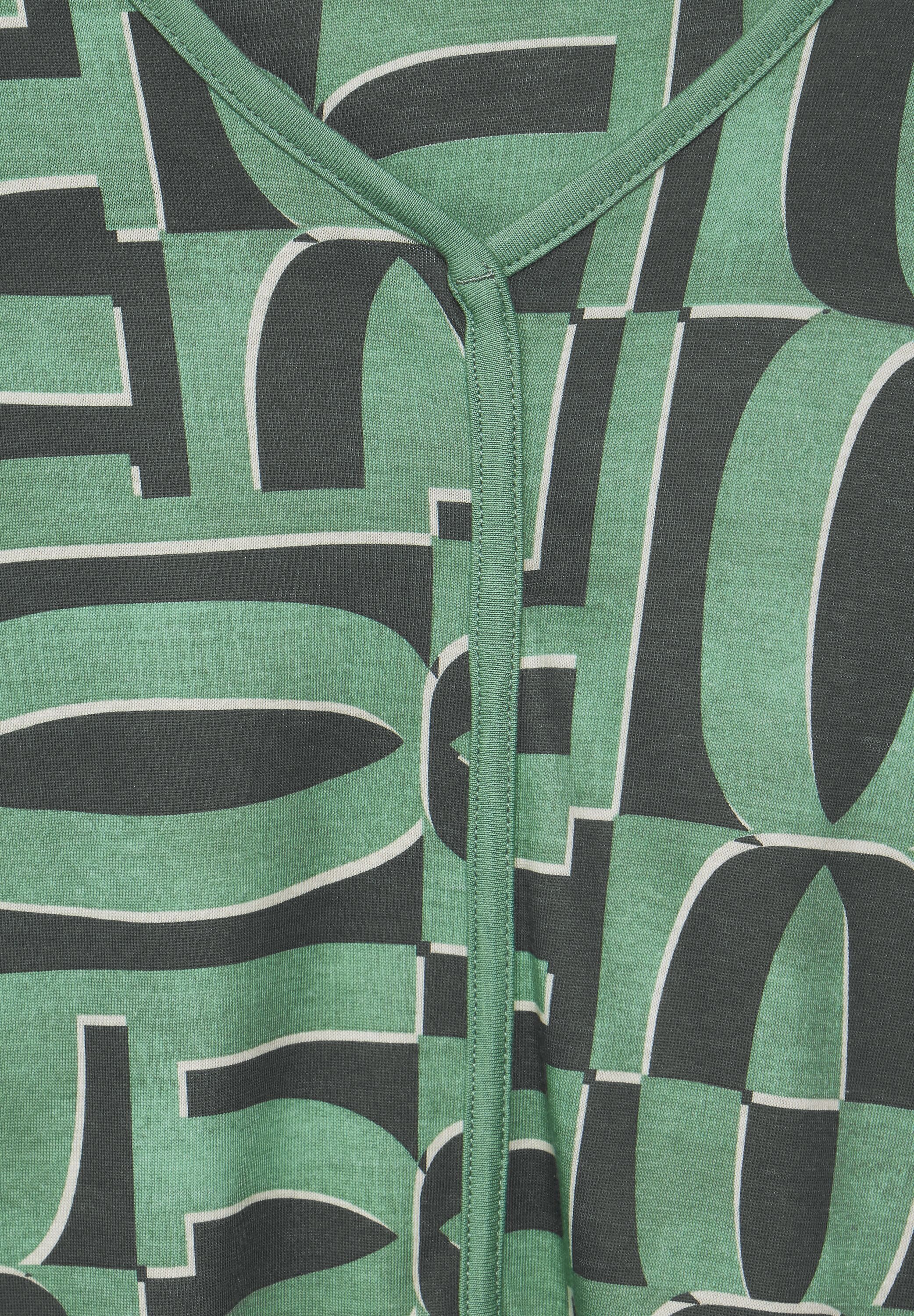 CECIL Tunikashirt mit Gummizug im Bund