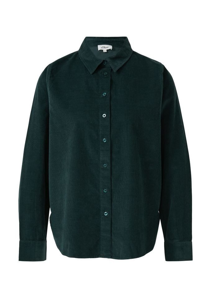 s.Oliver Langarmbluse - Damenbluse - Feincord-Bluse günstig online kaufen