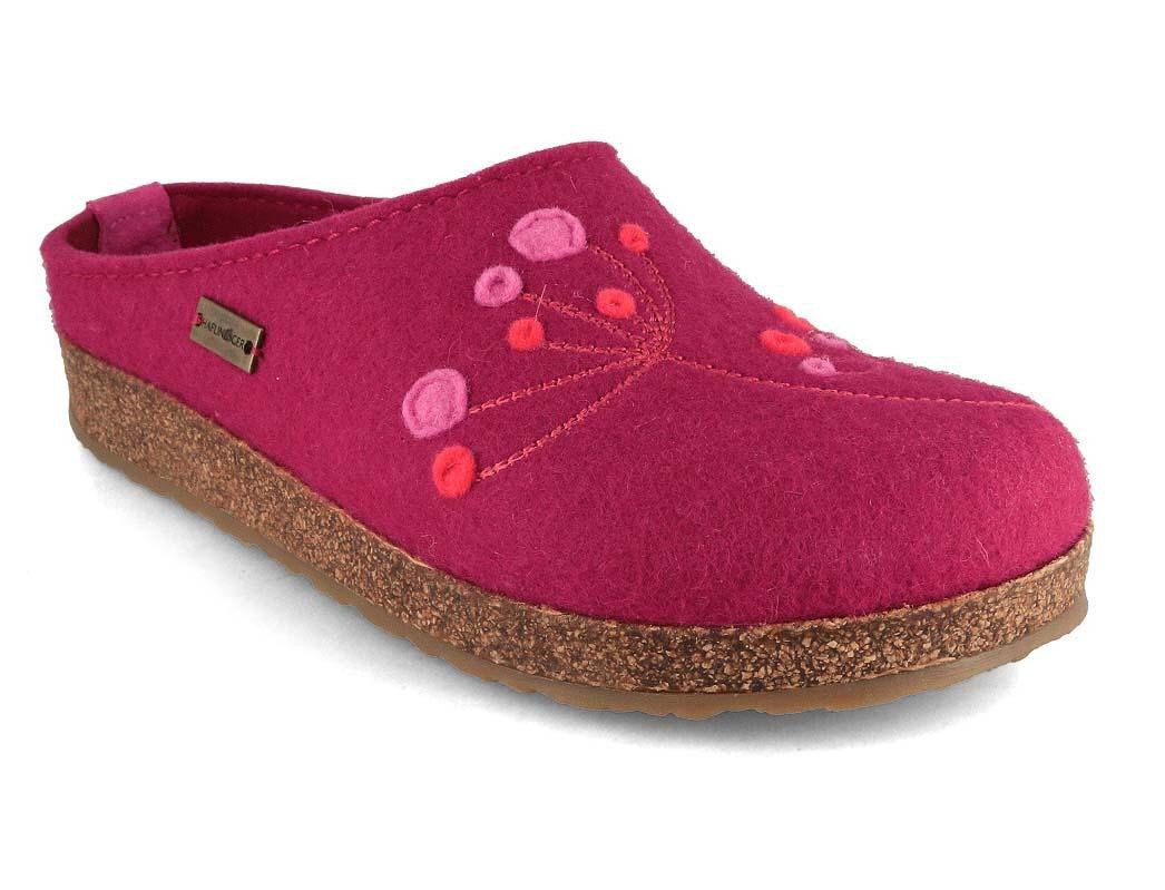 Haflinger Damen Filz Hausschuhe Grizzly Amaya Hausschuh 100% reiner Wollfilz