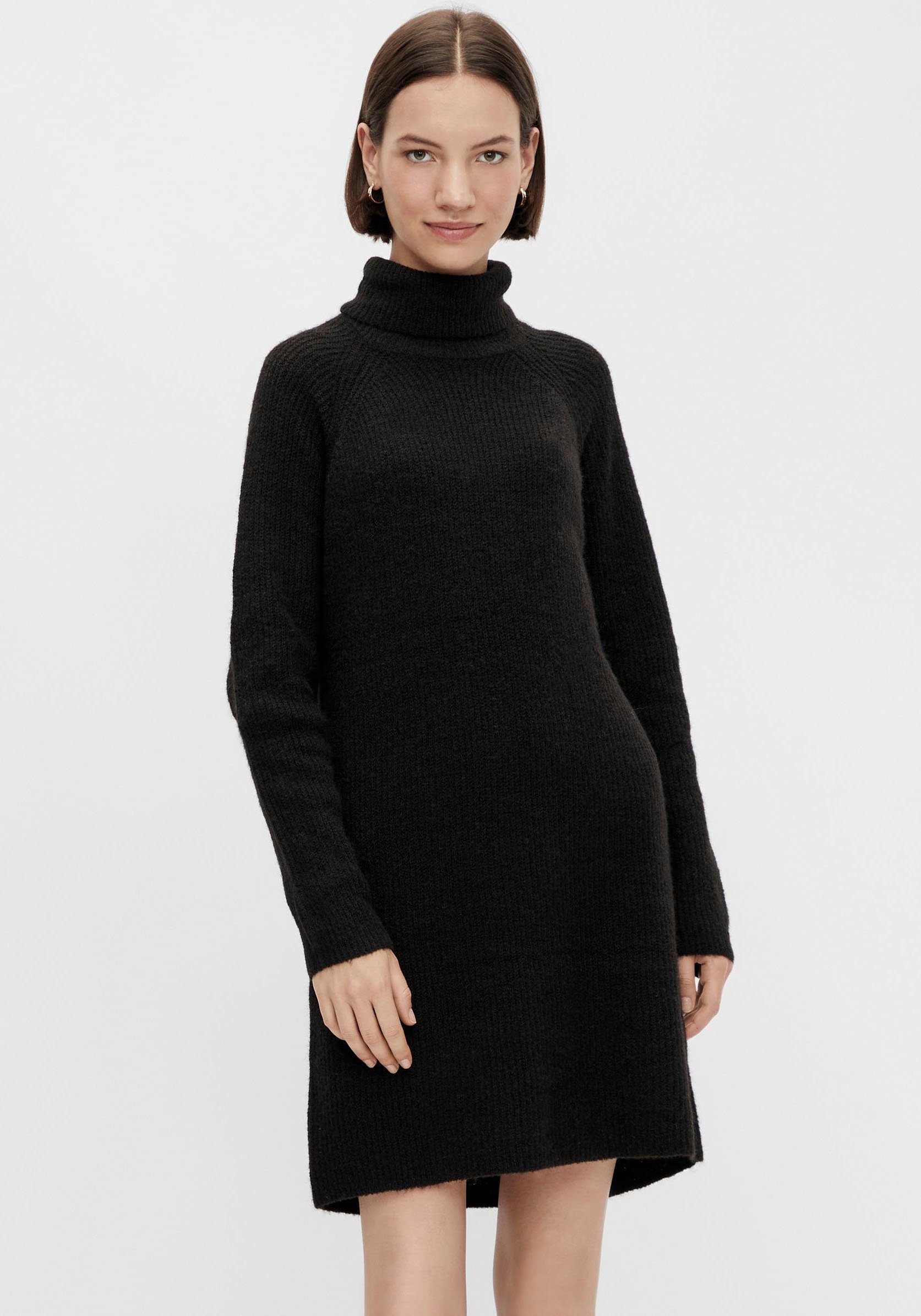 pieces Strickkleid PCELLEN LS HIGH NECK KNIT DRESS NOOS BC