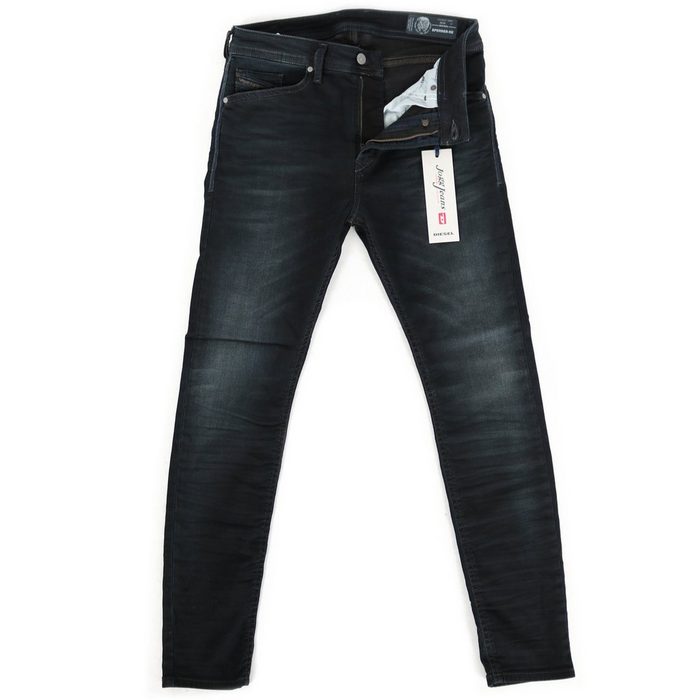 Diesel Skinny-fit-Jeans Herren Slim Skinny Jogg Jeans Stretch Hose Dunkel Blau Spender-Ne 0686F CU10114