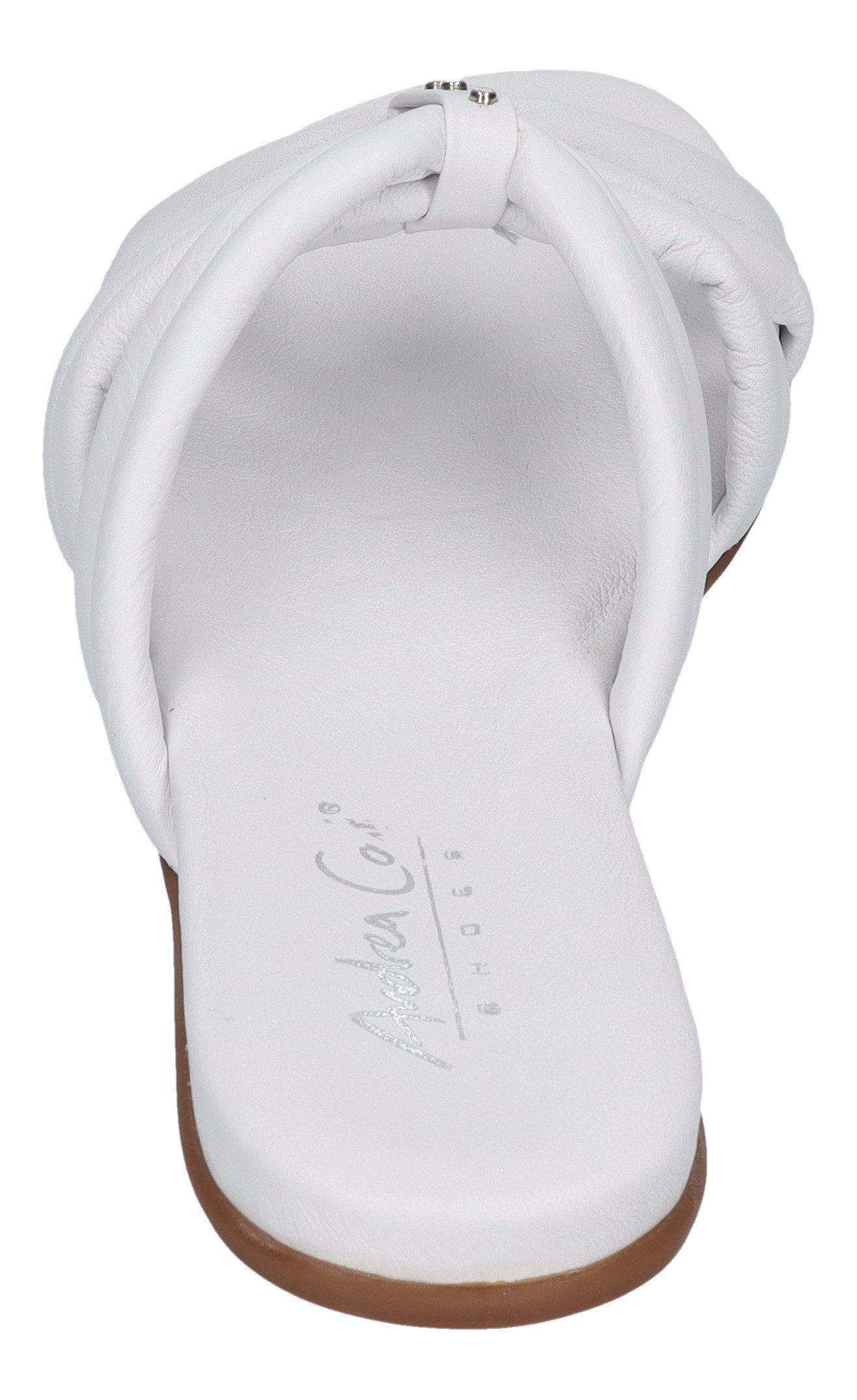 Andrea Conti 0459023-001 Pantolette Weiß – Bild 5 von 5