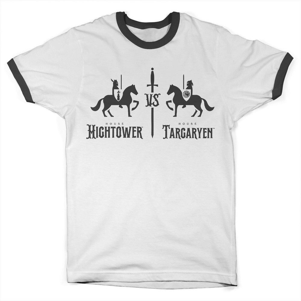 House Of The Dragon T-Shirt Hightower Vs Targaryen Ringer Tee