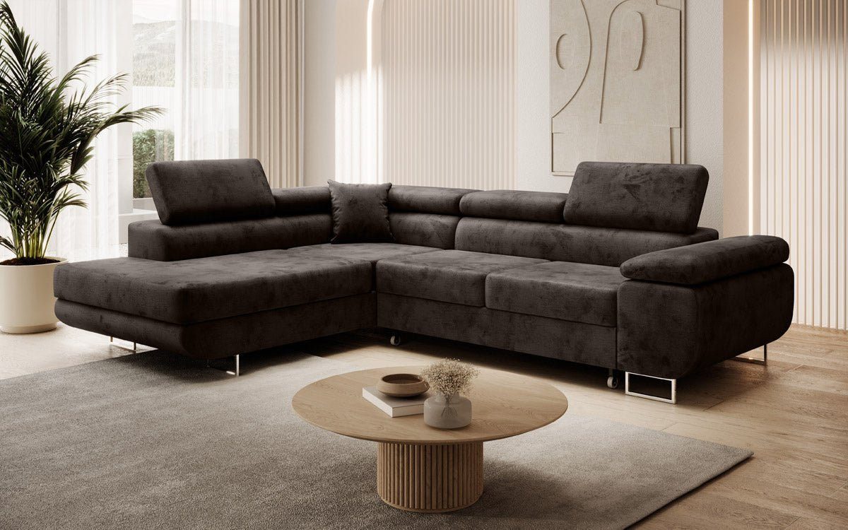 Luxusbetten24 Schlafsofa Designer Sofa Aston Samt, günstig online kaufen