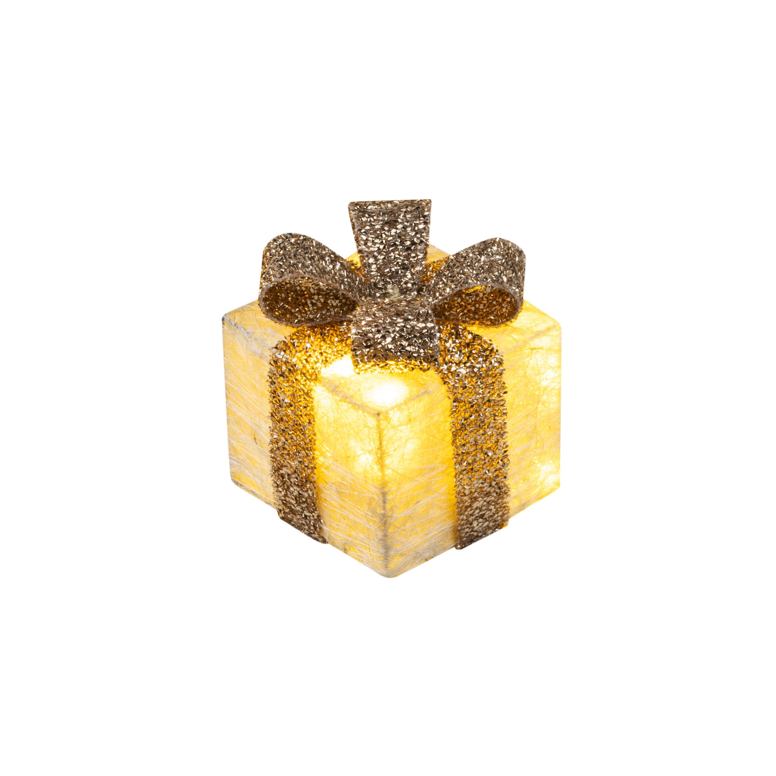Bambelaa! LED Dekolicht Bambelaa! Led Deko Leucht Geschenk Boxen 3er Set inkl. Timer Funktion, Gelb – Bild 5 von 5