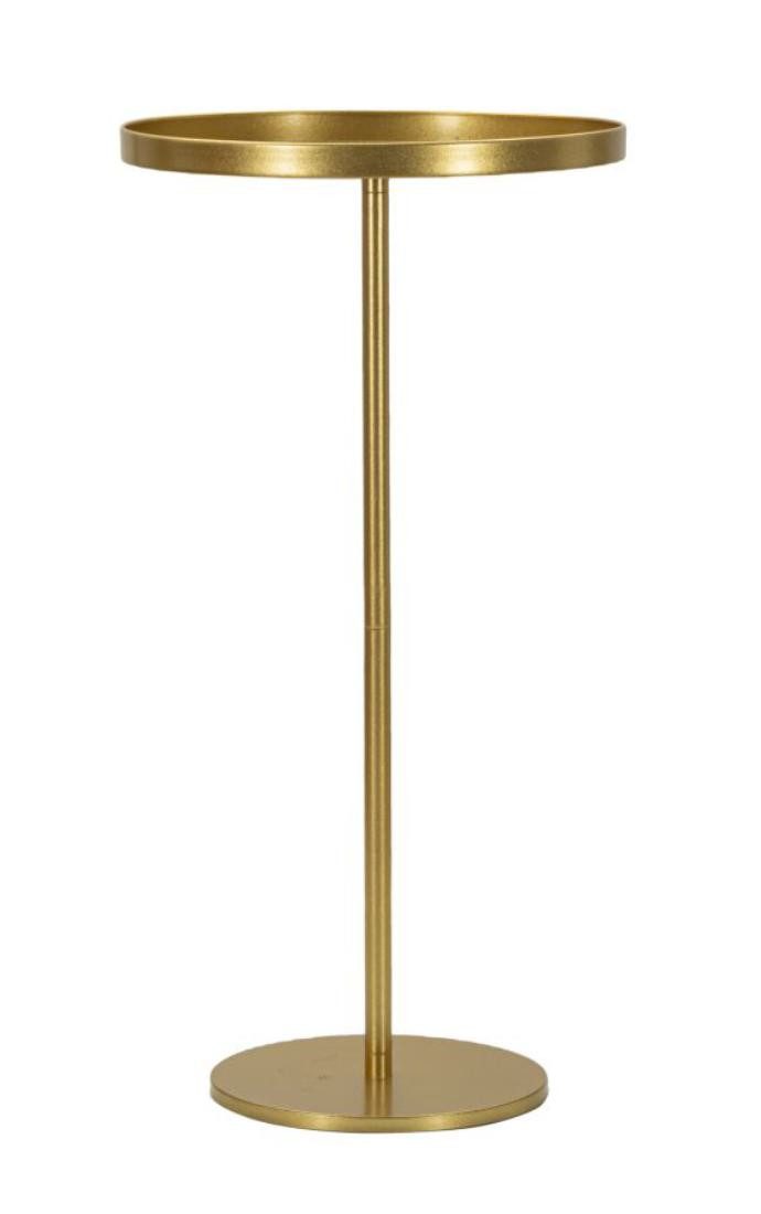 Natur24 Beistelltisch Doha Beistelltisch 51 x 51 x 100 cm Metall Gold
