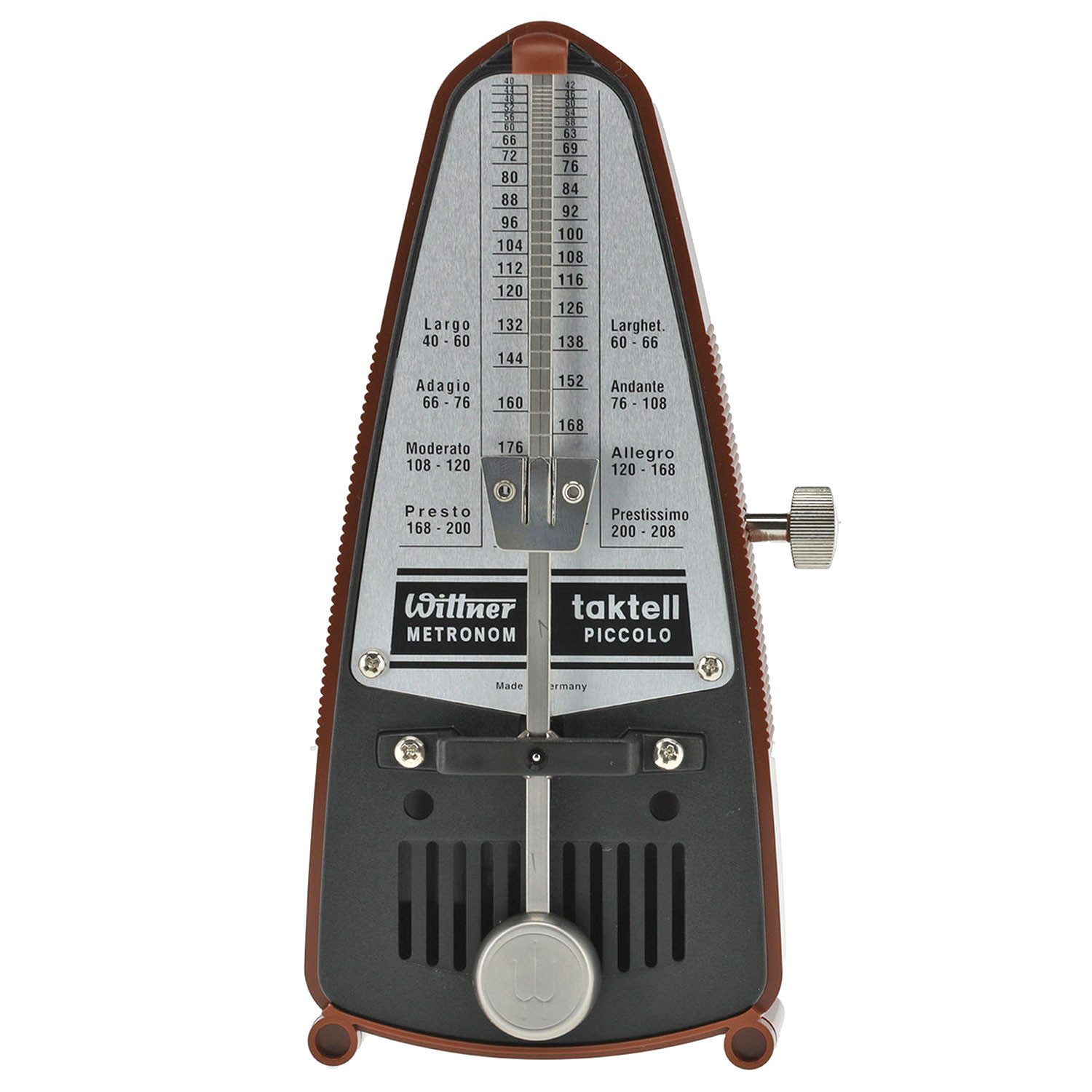 Wittner Metronom Wittner Metronom 831 Taktell Piccolo mechanisch Mahagoni-Braun, aufziehbar