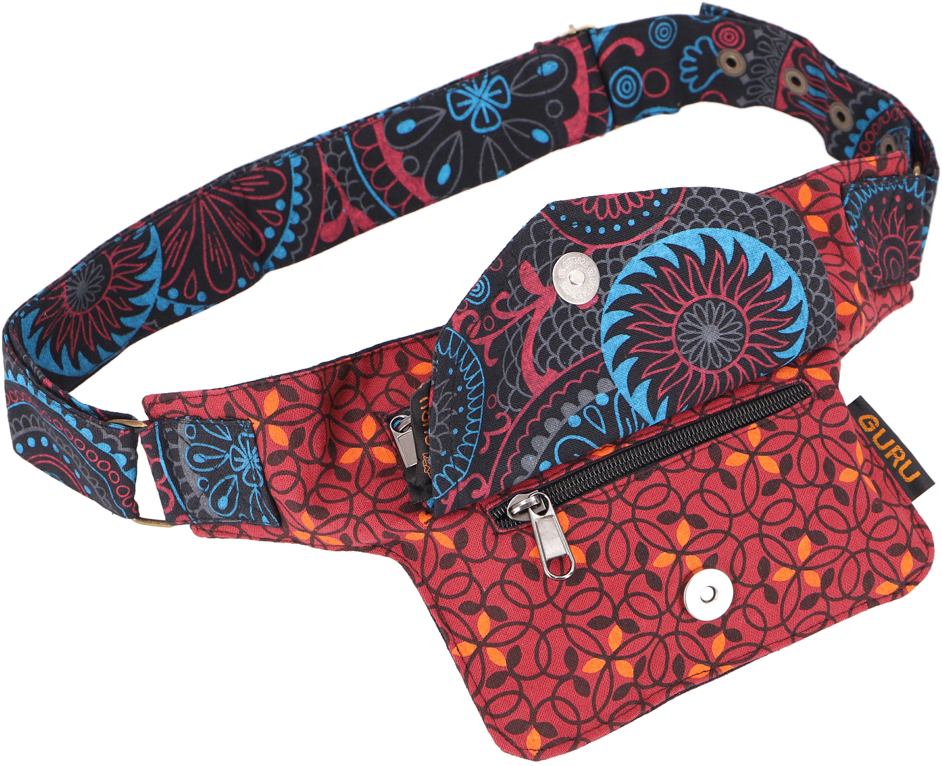 Guru-Shop Gürteltasche Farbenfrohe Gürteltasche, Festival Bauchtasche,..