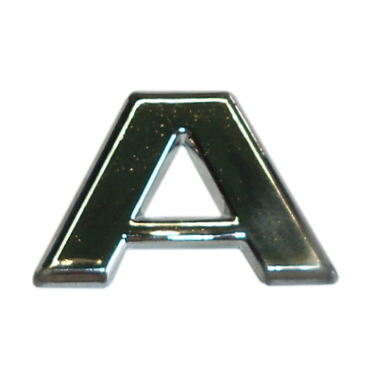 Hermann Schütz Aufkleber Hermann Schütz 3D-Relief-Chrome-Buchstabe A