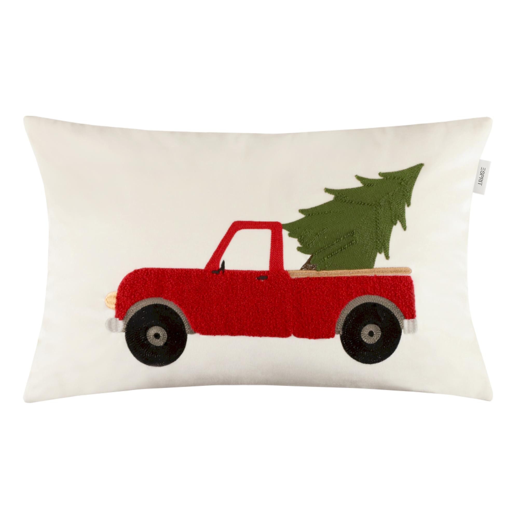 Esprit Kissenhülle WEIHNACHTSMOTIV Zierkissenhülle, (1 Stück), 30 x 50 cm in Natur