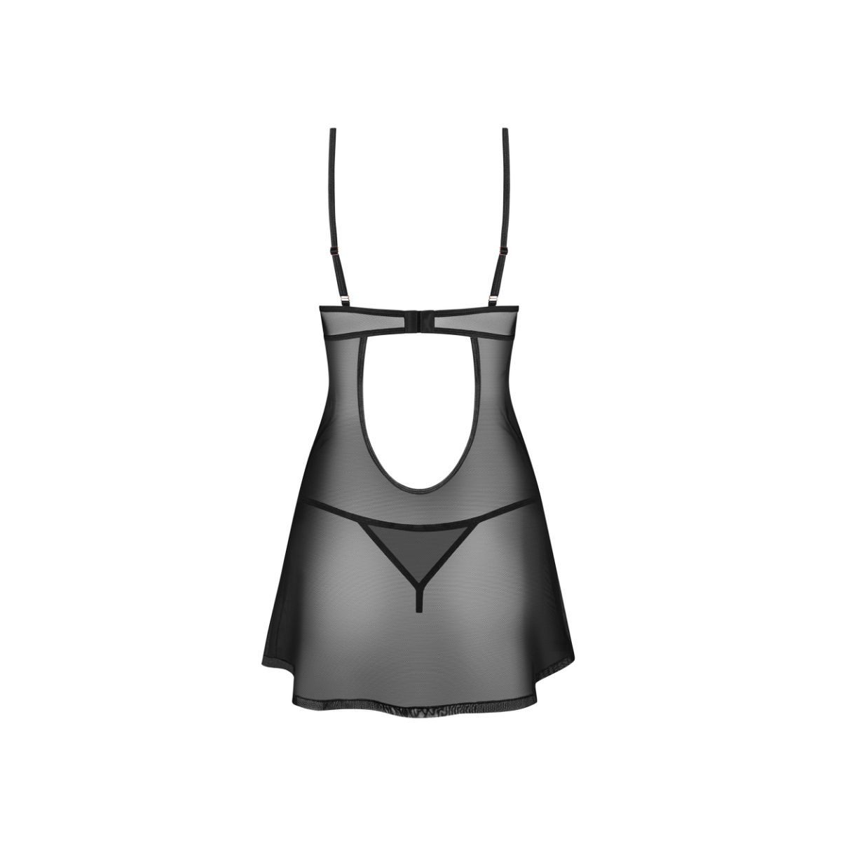 Obsessive Negligé Obsessive – Euridia Chemise & String – Schwarz