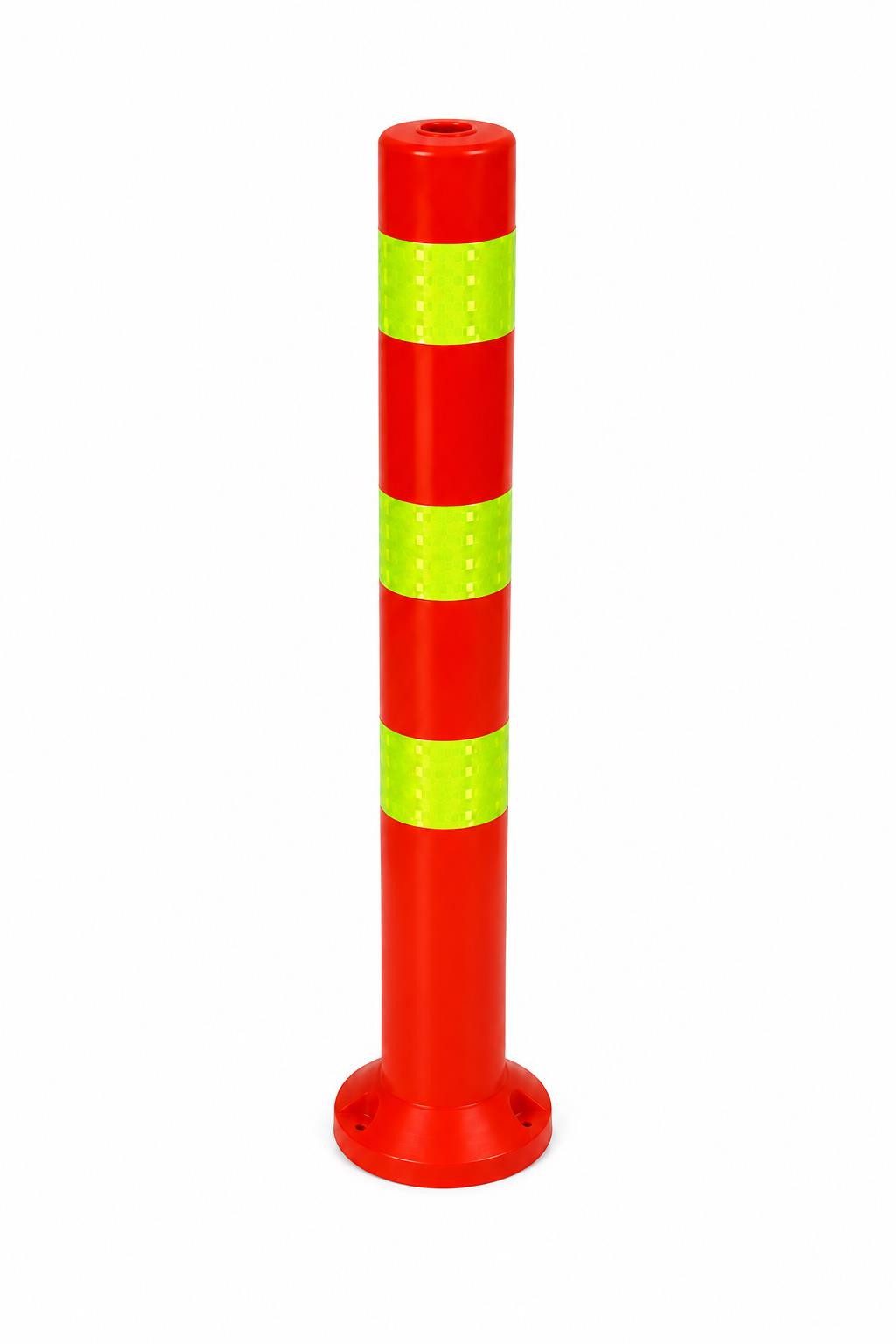 BAYLI Garage Sperrpfosten [Höhe-68cm] - Absperrpfosten Kunststoff reflektierend