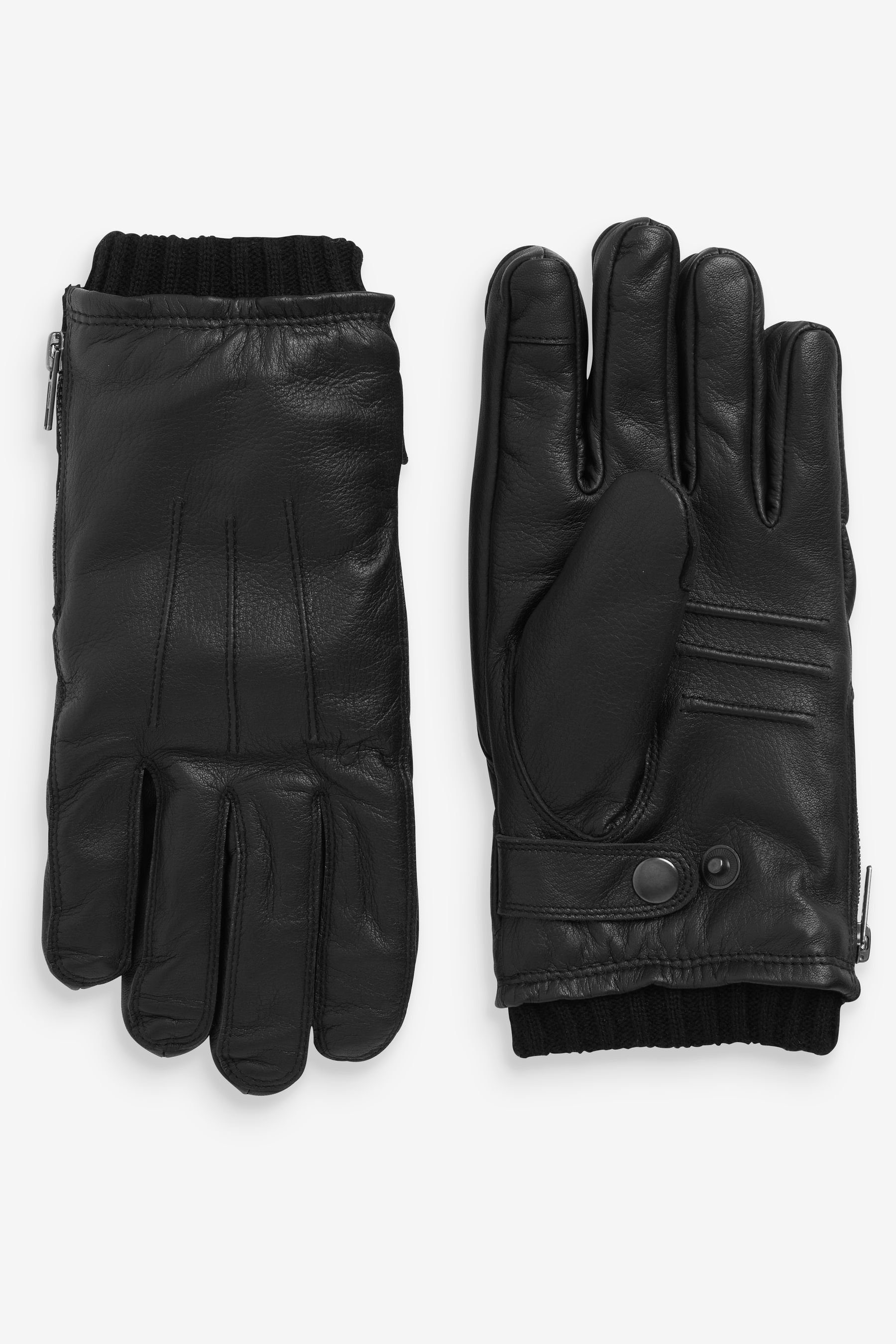 Next Lederhandschuhe Lederhandschuhe Black Biker