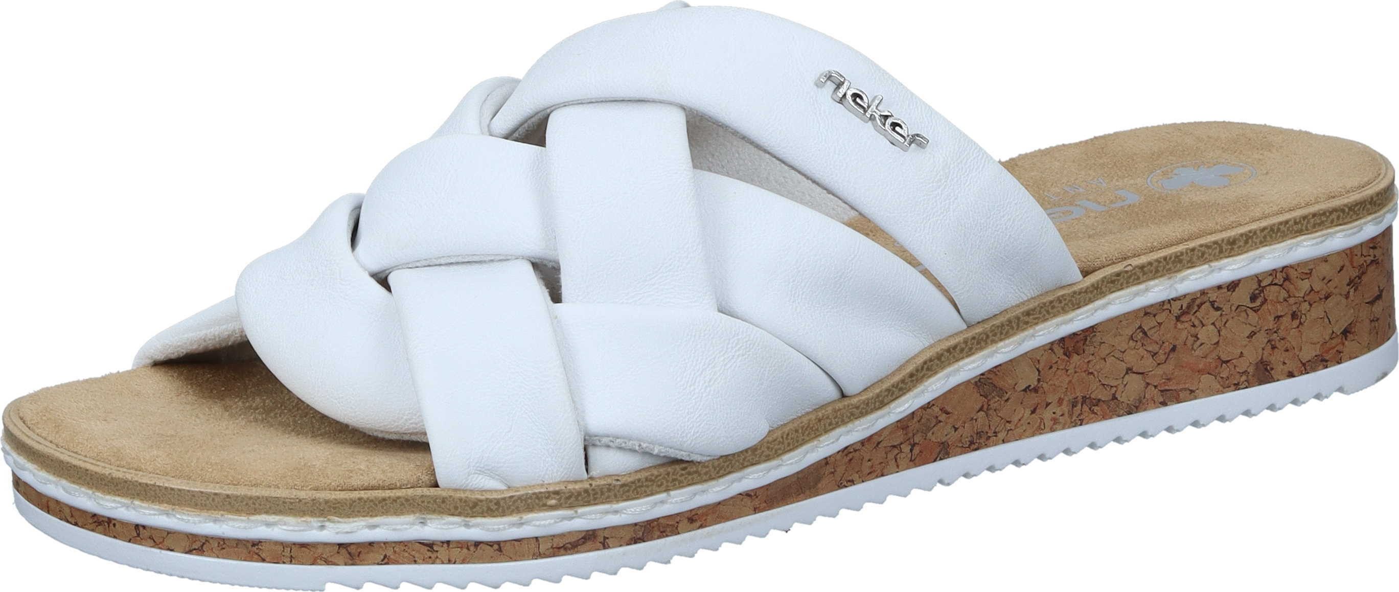 Rieker Pantolette, Sommerschuh, Schlappen, Hausschuh, Urlaubschuh mit Absat günstig online kaufen