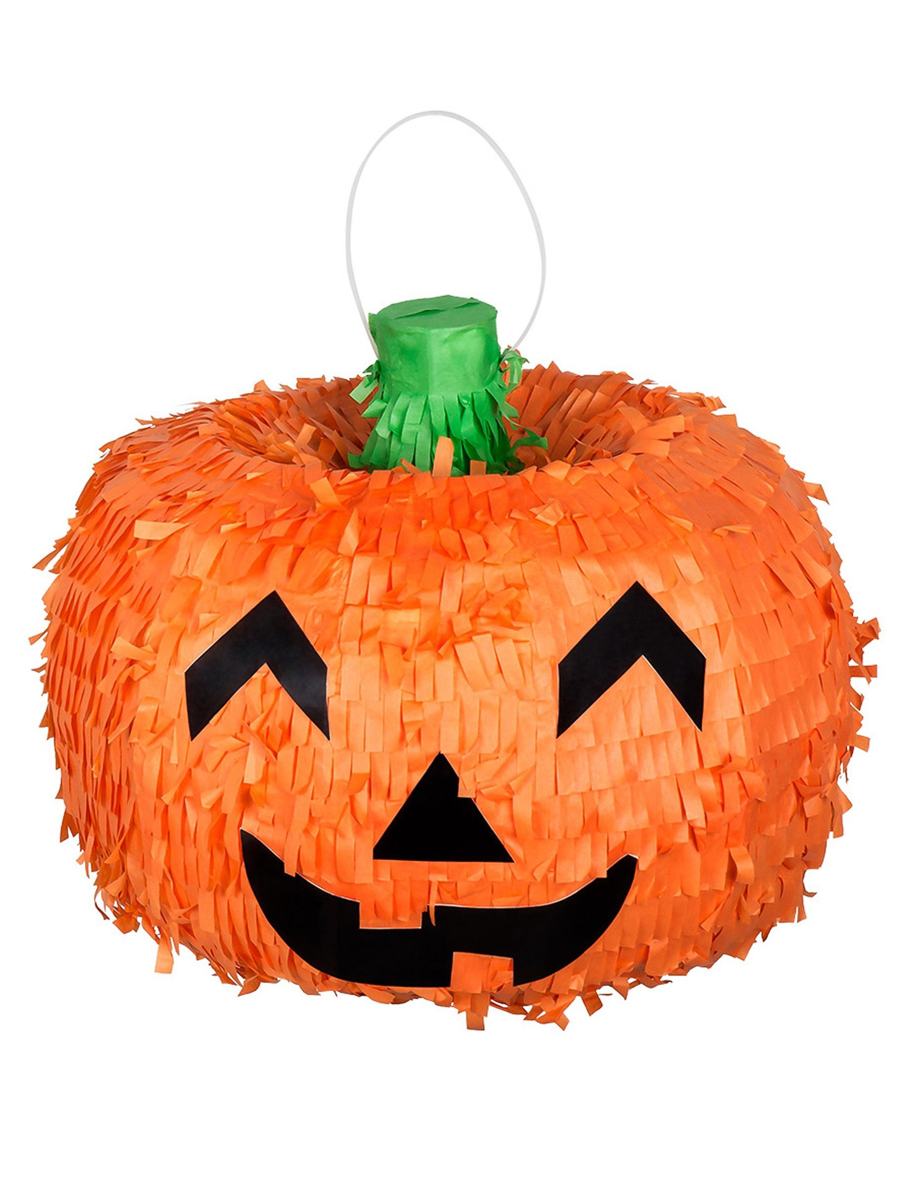 Kostüm Kürbis Piñata Halloween Dekoration für Kinder orange 32cm