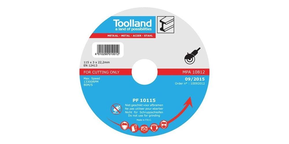 Toolland Handsäge TRENNSCHEIBE -115 mm METALL 