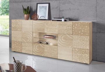 INOSIGN Sideboard Miro, Breite 181 cm mit dekorativem Siebdruck