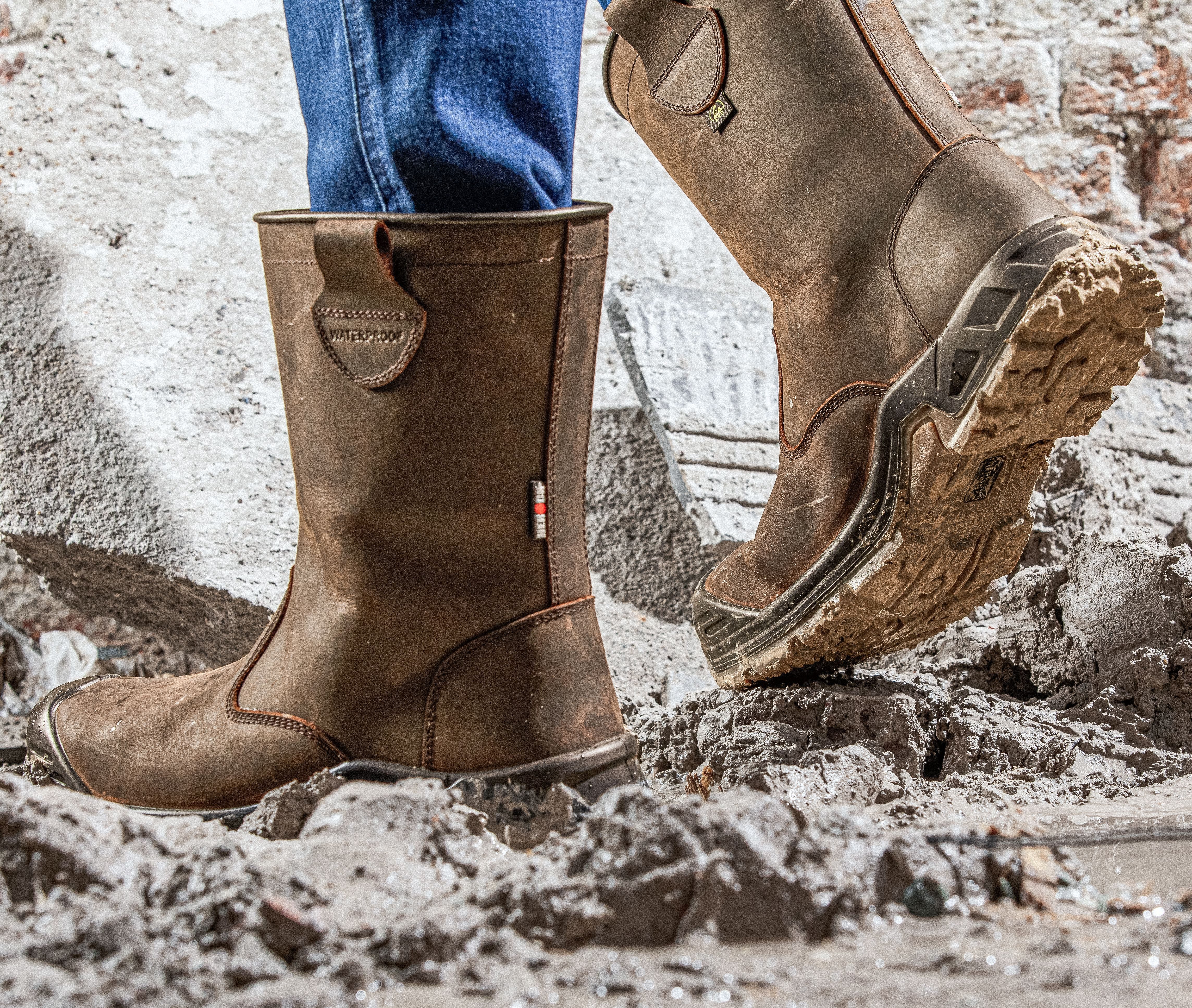Herock S7S Sicherheitsstiefel wasserdicht mit Kompositkappe und ESD Arbeitsschuh