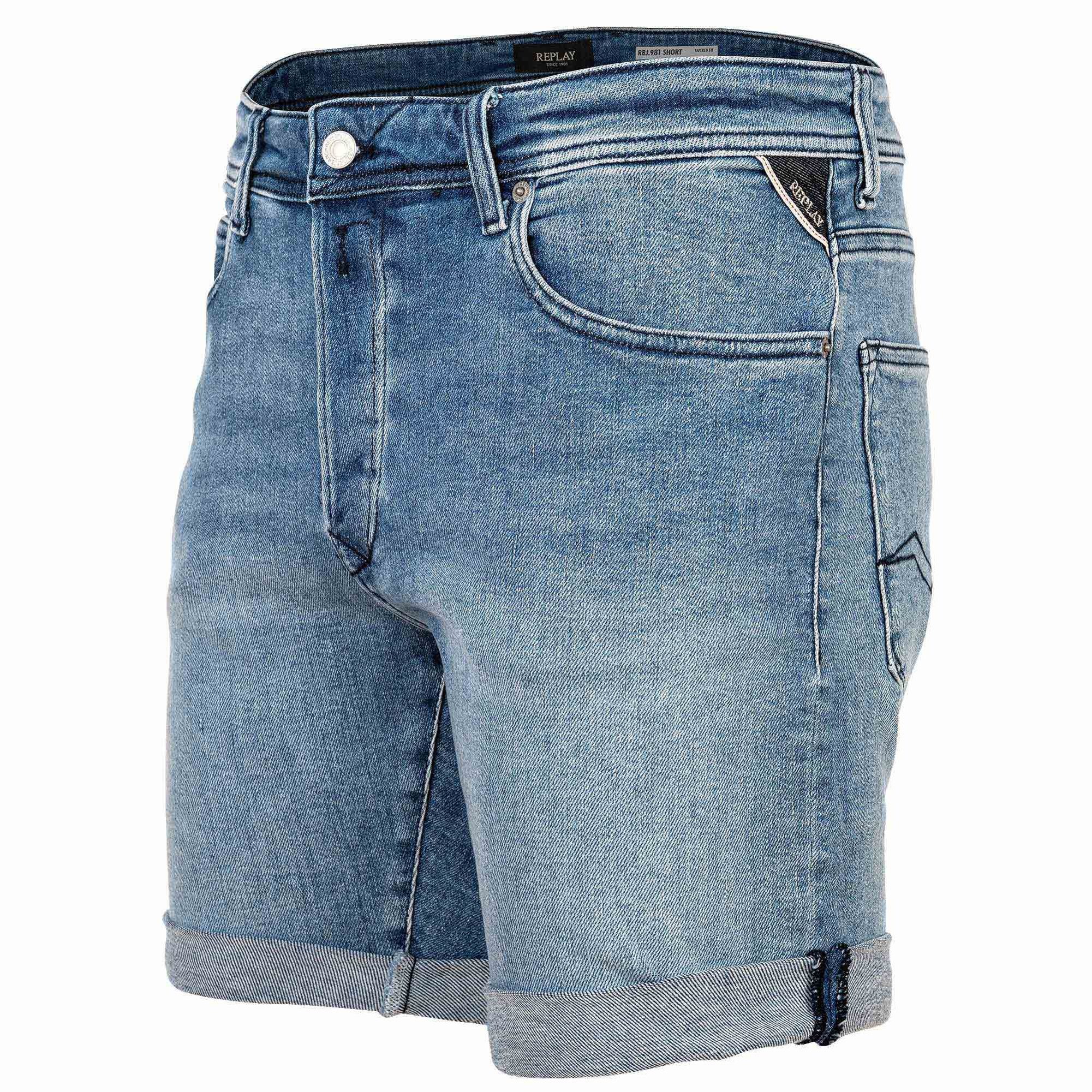 Replay Bermudas Herren Bermuda-Shorts 1er Pack Baumwolle