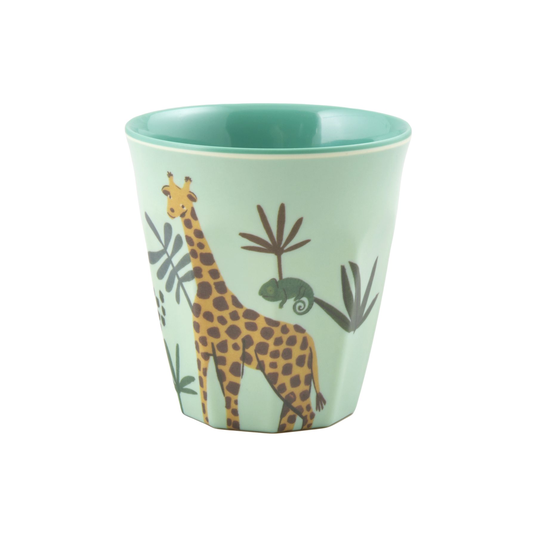 rice Kinderbecher Rice Kleine Kinderbecher - Hellblau - Blue Jungle Animal Print