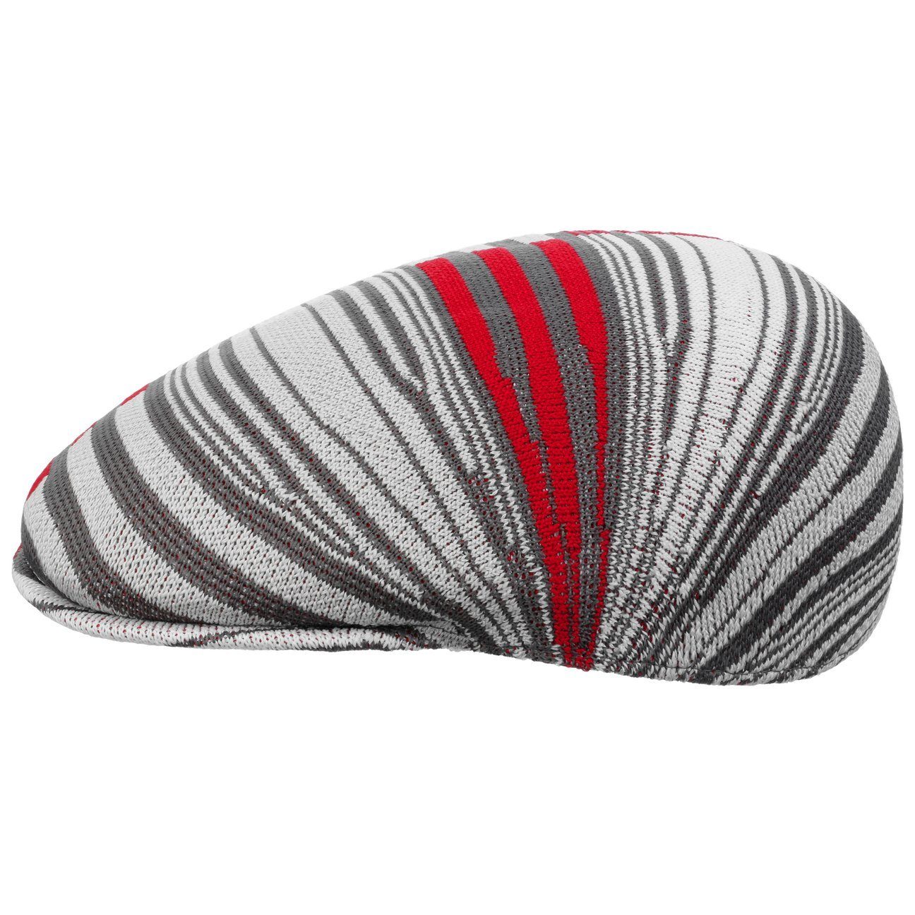 mit Schirm Schirmmütze (1-St) grau-rot Kangol Cap Flat