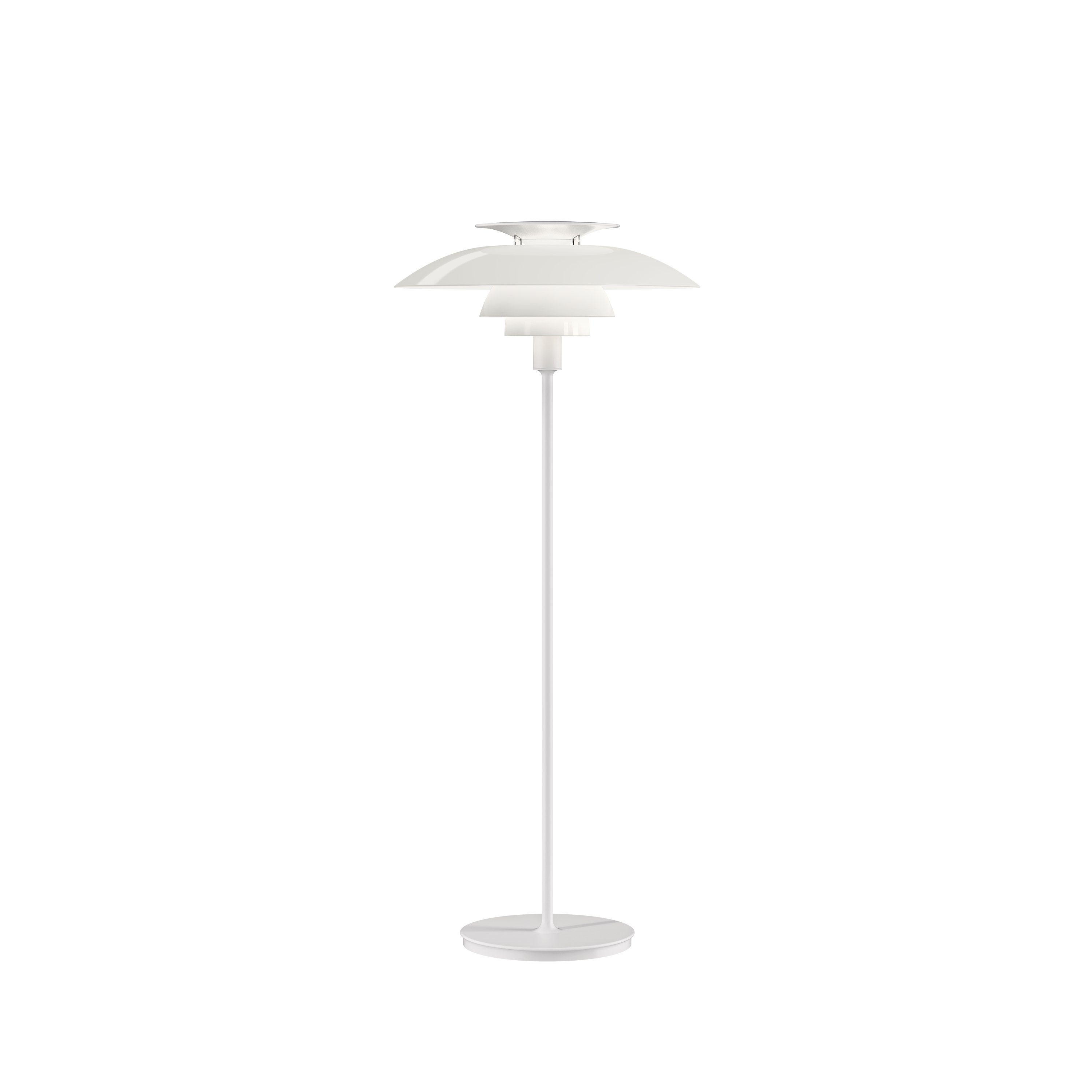 Louis Poulsen Stehlampe Louis Poulsen PH 80 mit Schalter White opal acrylic/white, ohne Leuchtmittel