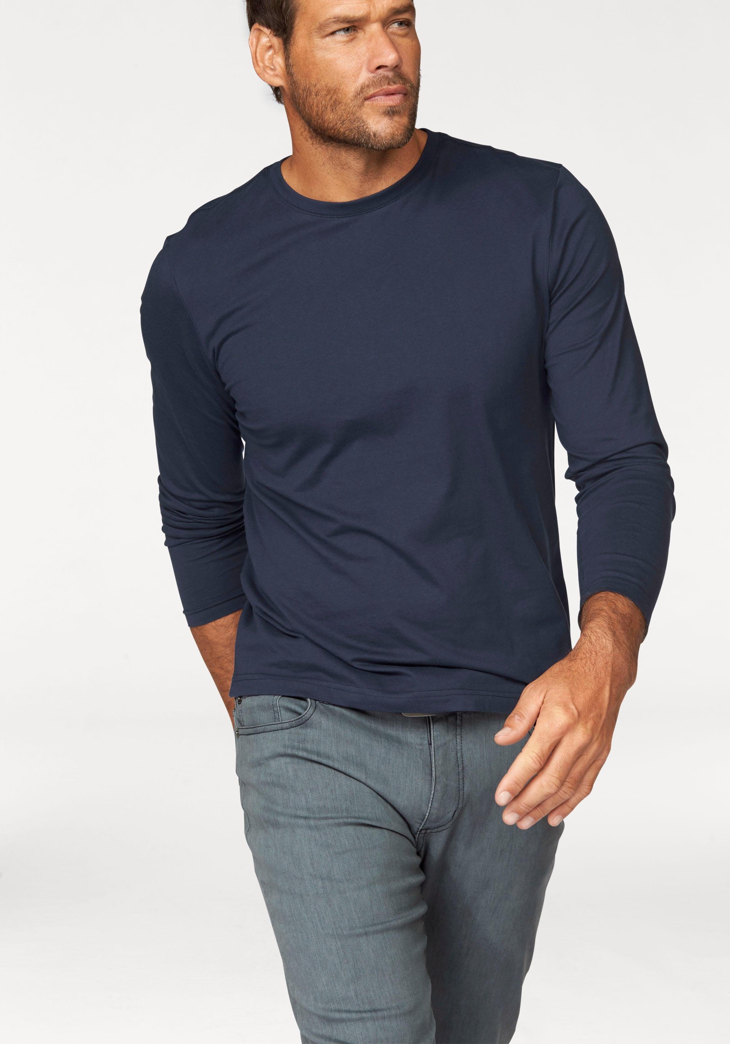 Man's World Langarmshirt neue Farbe ! günstig online kaufen