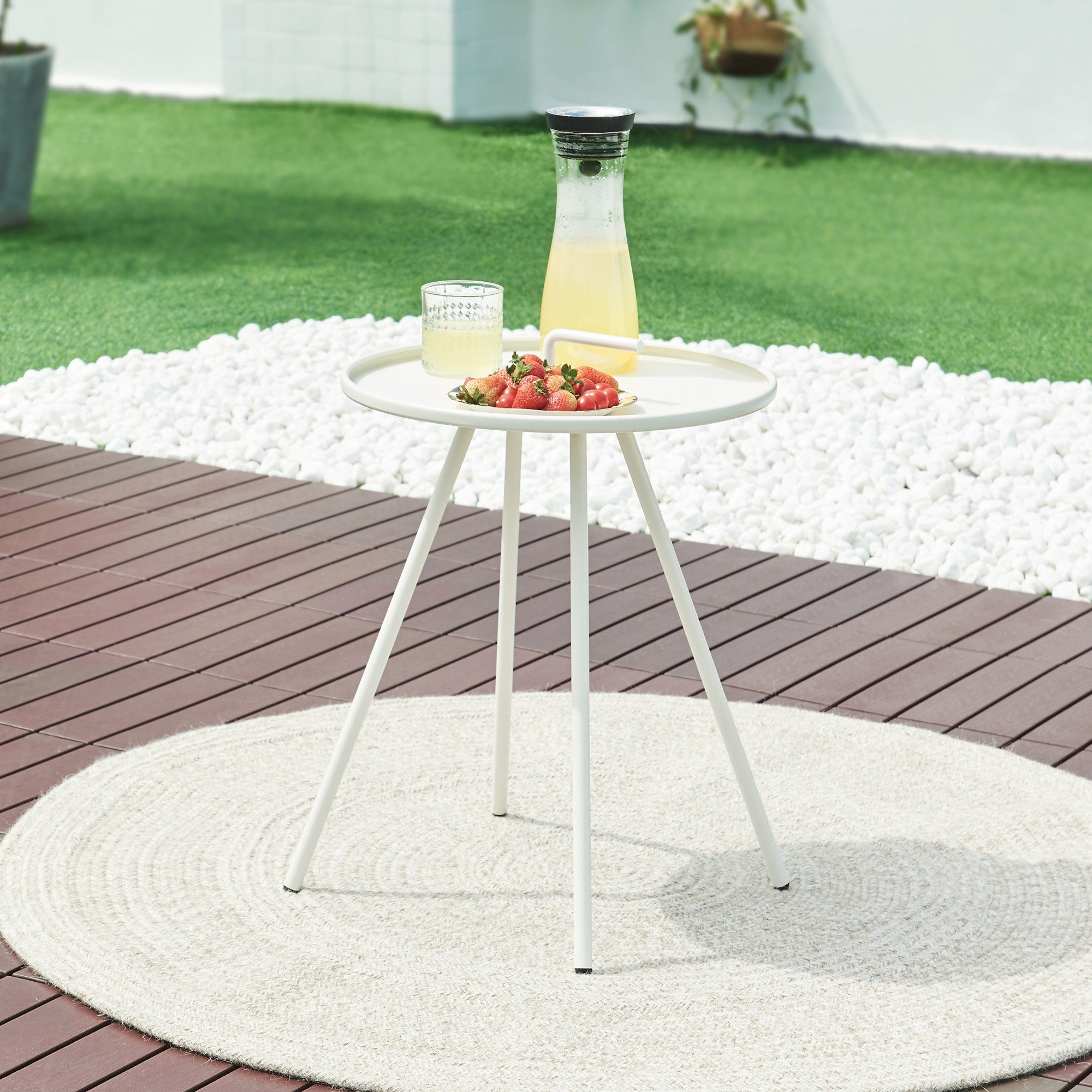 en.casa Gartentisch, Gartentisch »Fosen« 55 x günstig online kaufen