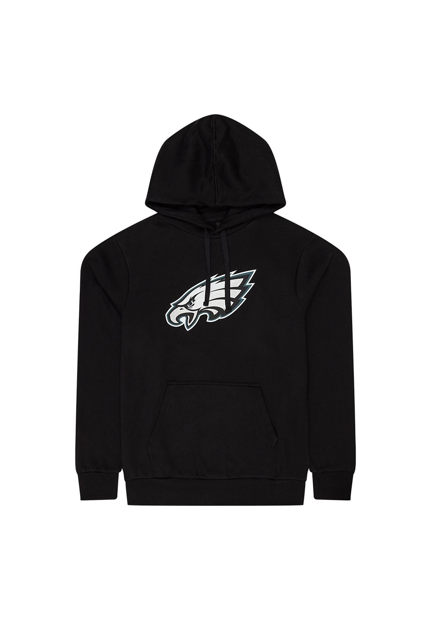 New Era Hoodie Philadelphia Eagles NFL Team Logo Hoody Schwarz Kapuzenpullover New Er (1-tlg)
