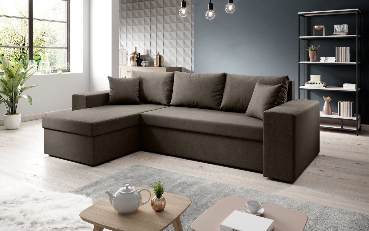 Luxusbetten24 Schlafsofa Designer Sofa Denver, mit Stauraum und Schlaffunkt günstig online kaufen