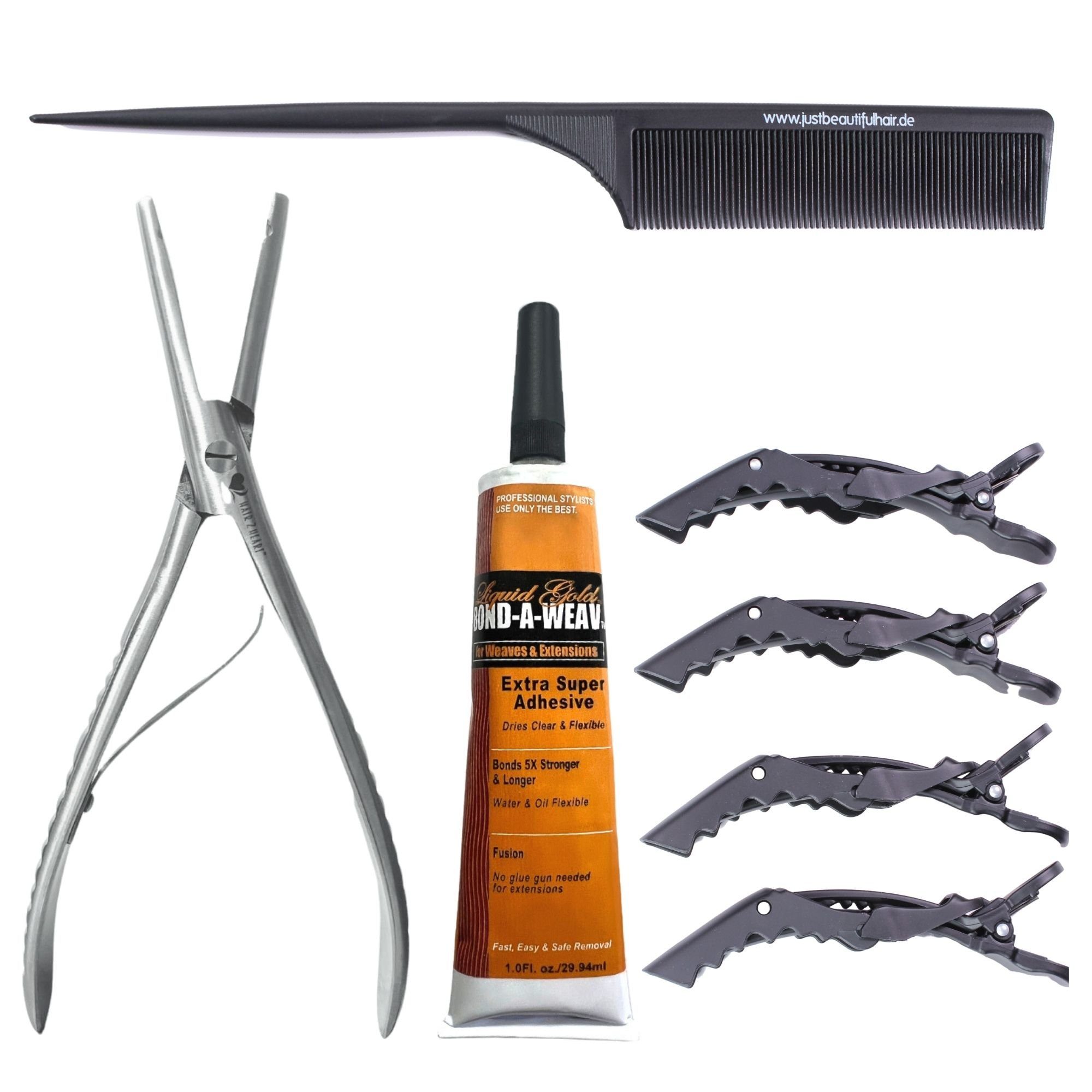 Echthaar-Extension Starter Set für Tape Extensions