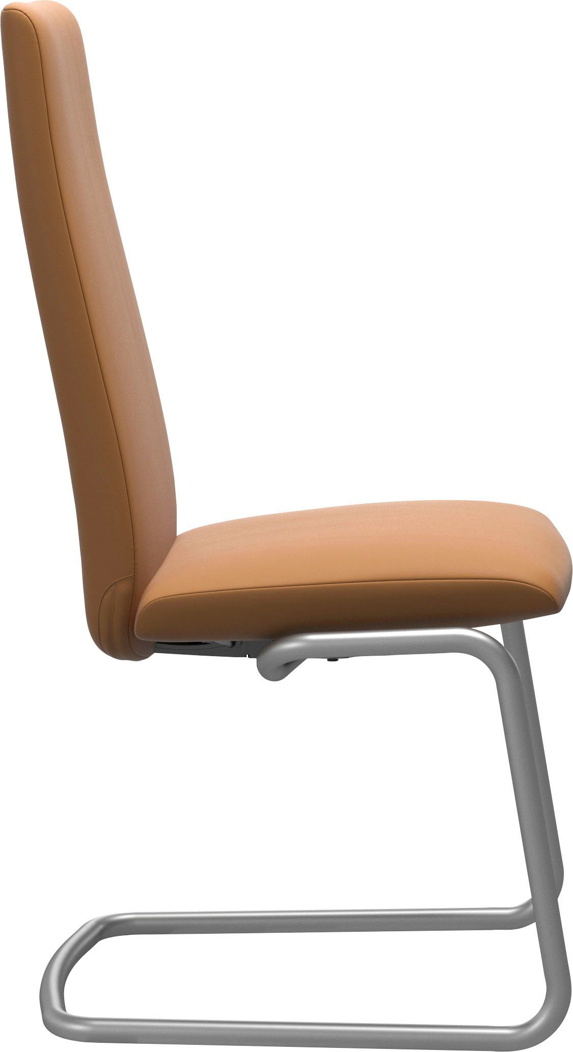 Chrom Polsterstuhl Beinen Stahl Stressless® Größe High Laurel, Back, matt mit aus M, in