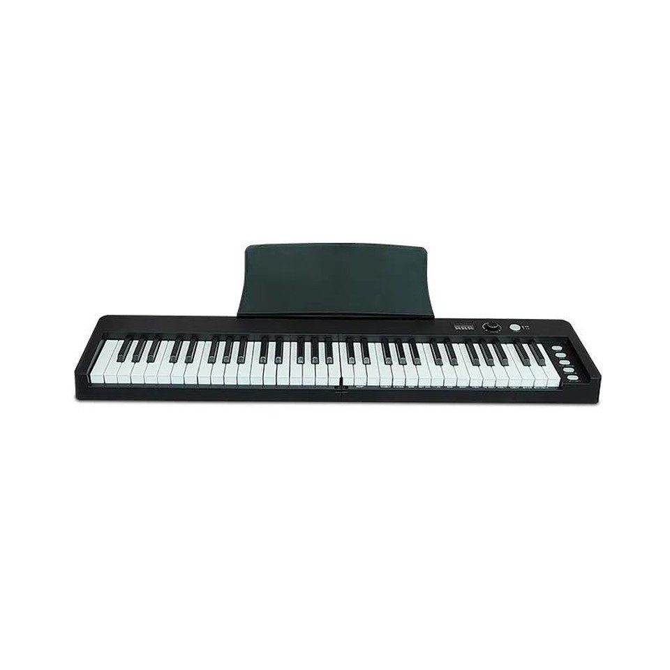 Xlmoebel Digitalpiano XLMOEBEL Synthesizer in Schwarz mit Falt-Tasten und Lautsprechern (1-St), Made in Europa