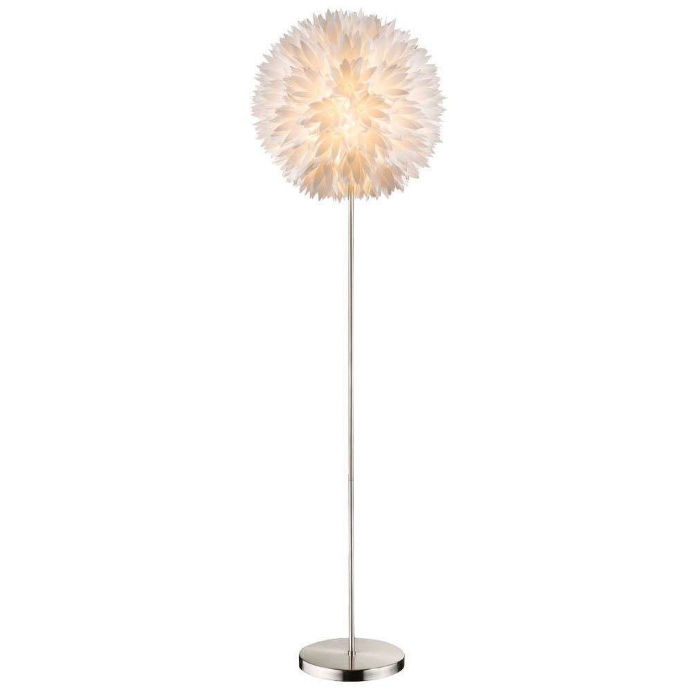 Steh Beleuchtung Schalter Stand Leuchtmittel Schlafzimmer LED Leuchte inklusive, Globo Kugel Warmweiß, Stehlampe, Blumen