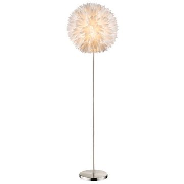 Globo LED Stehlampe, Leuchtmittel inklusive, Warmweiß, Stand Leuchte Schlafzimmer Steh Blumen Kugel Beleuchtung Schalter