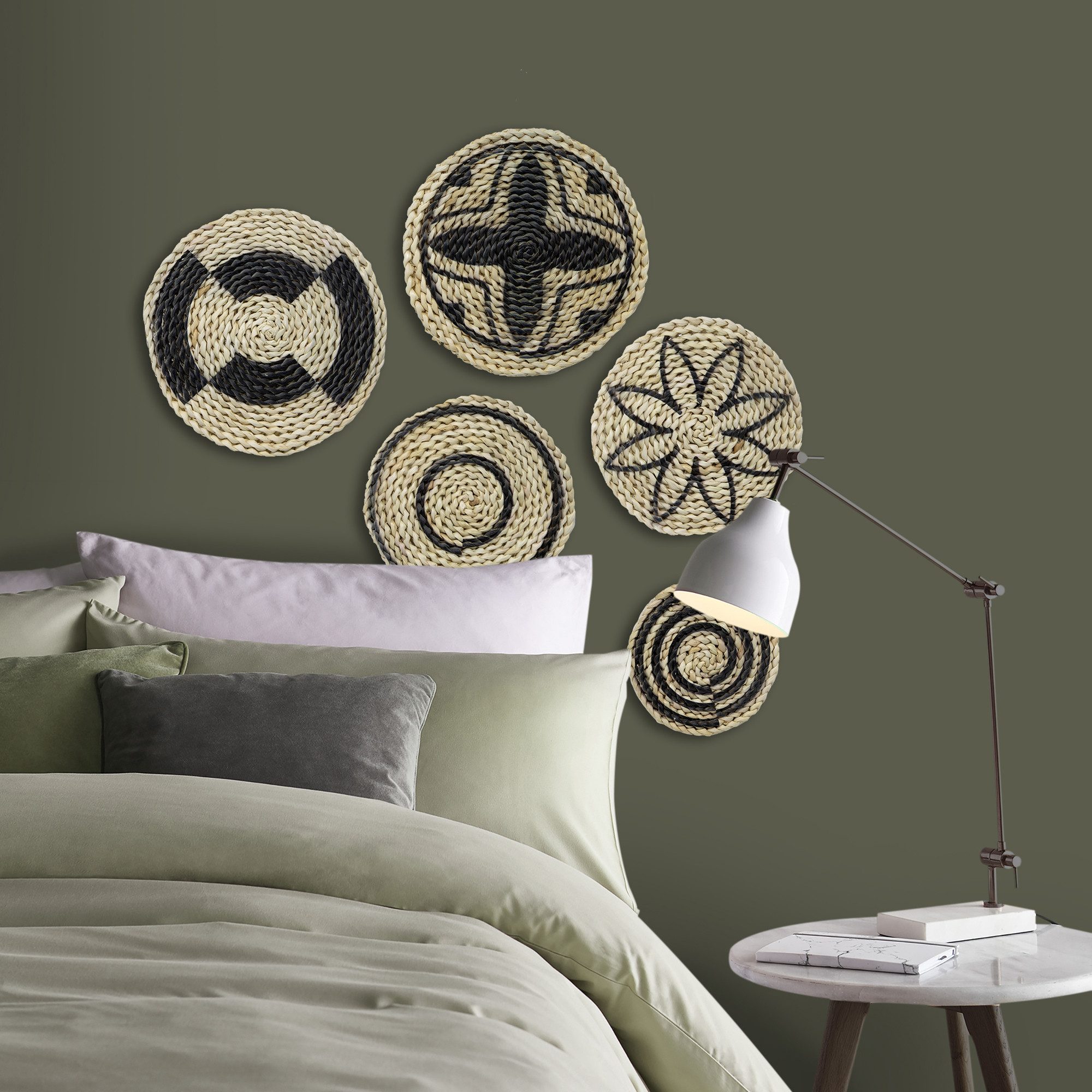 Art for the home Wandbild Rotan, Art, Portrait (Set, 1 St), Wandbild ration Rattan SET 5-Teilig