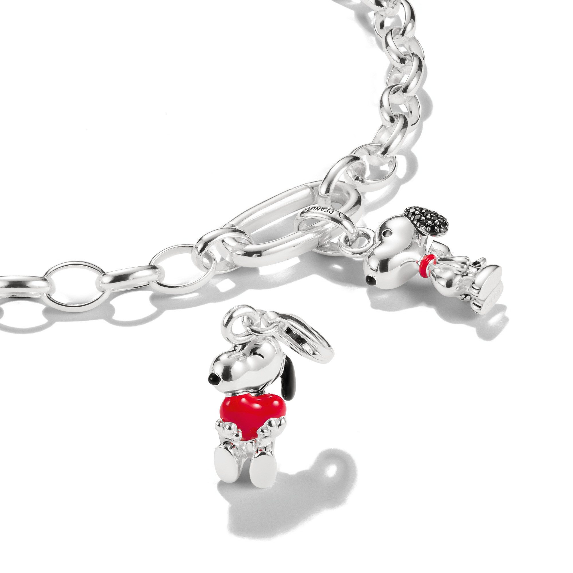 THOMAS SABO Charm-Einhänger THOMAS SABO x Peanuts Snoopy & Herz Charm - Original
