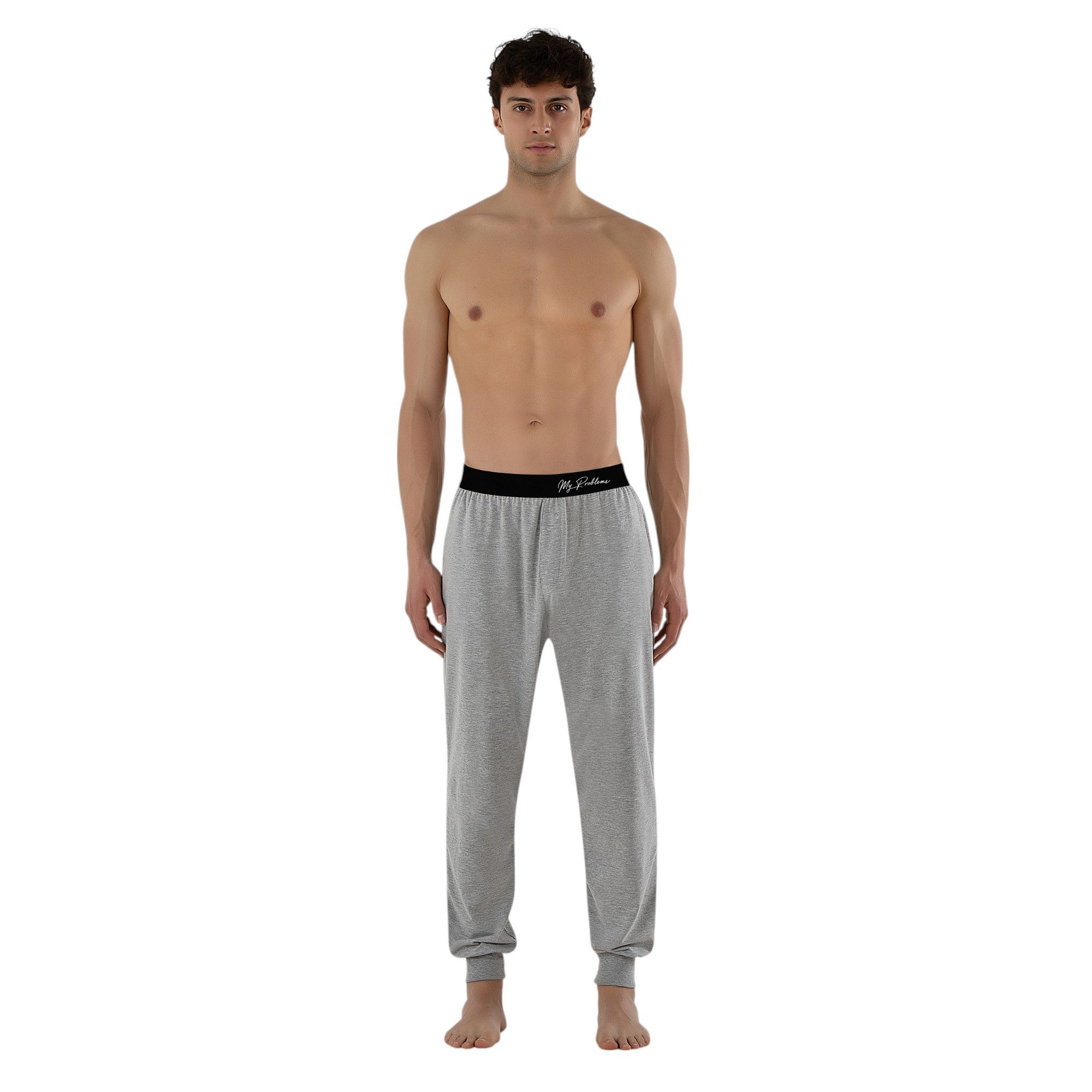 Myproblems Pyjamahose Herren Jogginghose Schlafanzughose – Lange Pyjamahose aus Baumwolle