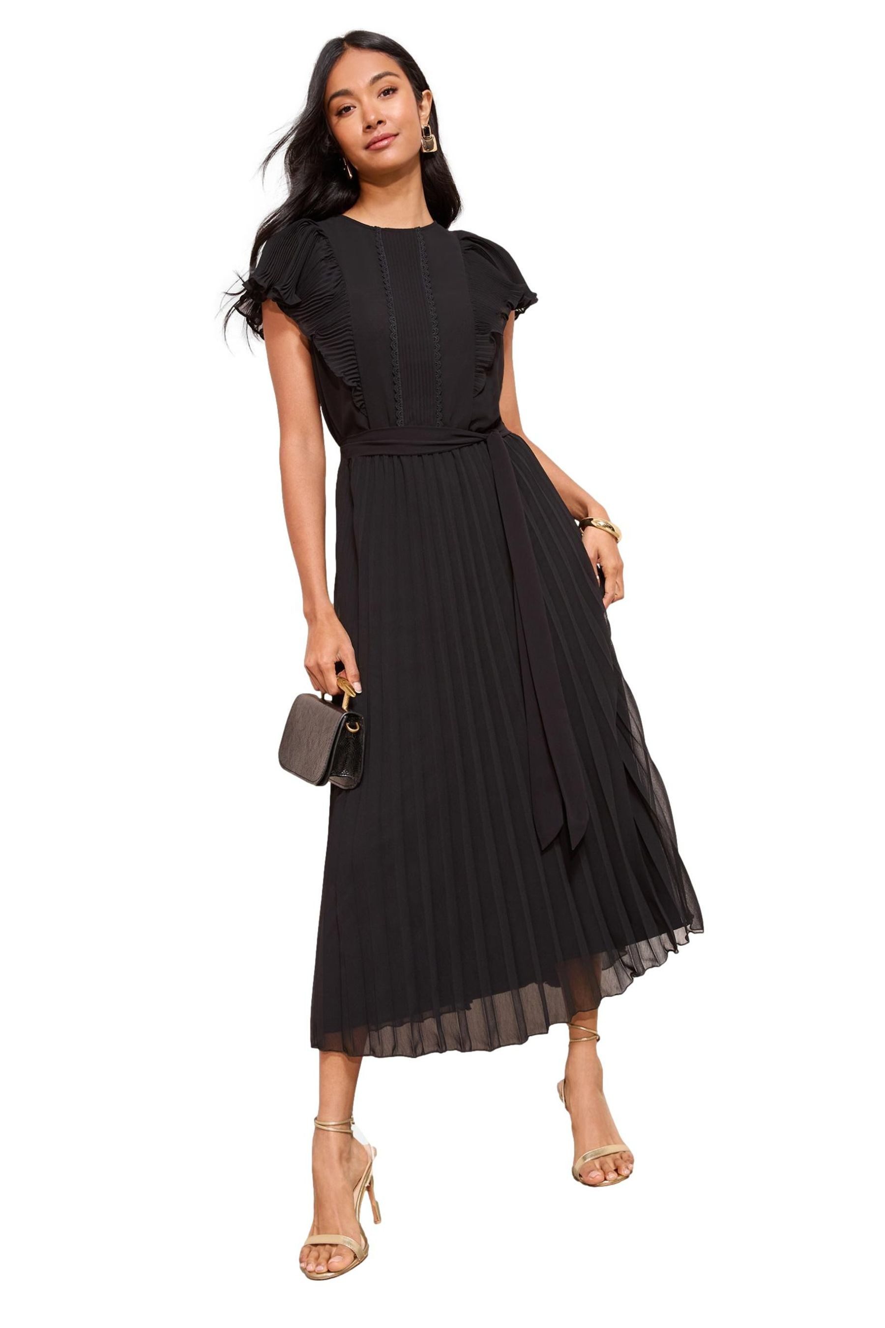 Friends Like These Plisseekleid Friends Like These Chiffon-Midikleid, Curve (1-tlg)