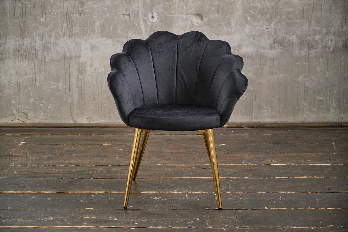 KAWOLA Esszimmerstuhl CARLA, Stuhl Velvet, Fuß günstig online kaufen