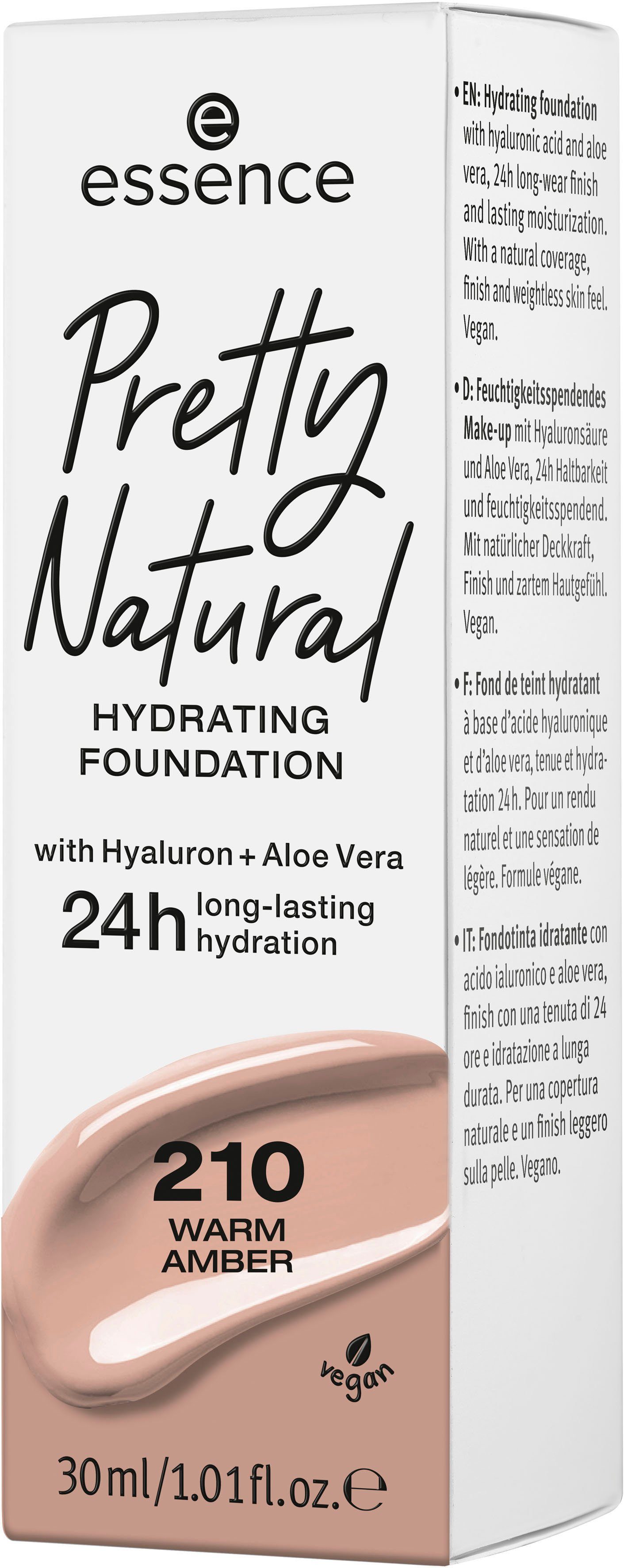 Natural 3-tlg. Amber 210 HYDRATING, Pretty Warm Foundation Essence