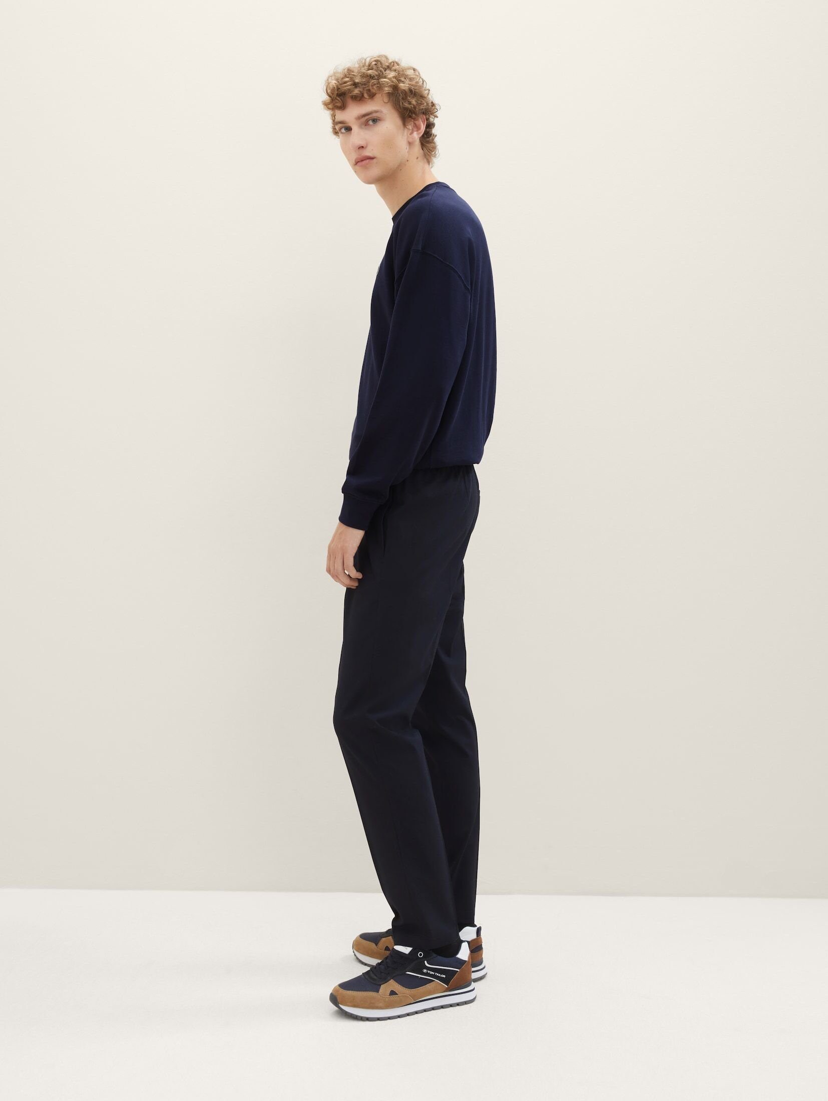 Denim Tapered Chinohose TAILOR TOM blue captain sky Chino Relaxed