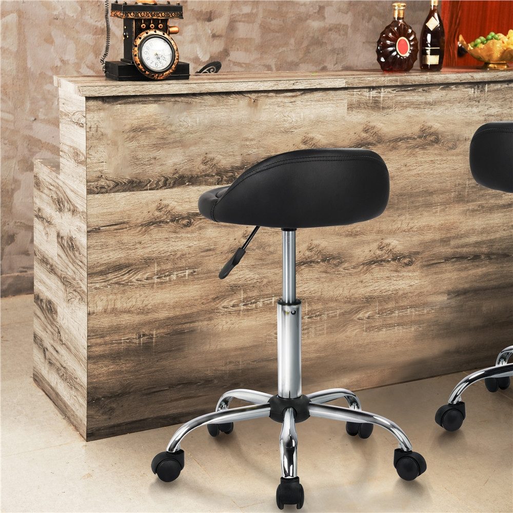 Yaheetech Drehhocker Barhocker mit 5 Rollen (2 St), 2er-Arbeitshocker 55,5 günstig online kaufen