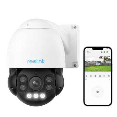 Reolink 4K PoE-Kamera Farbnachtsicht 8MP Überwachungskamera (Außenbereich, 1-tlg., mit Auto-Tracking, 360° Schwenk 90° Neige, 5X Optischem Zoom, 60m Nachtsicht, Personen-/Fahrzeug-/Tiererkennung, 2-Wege-Audio)