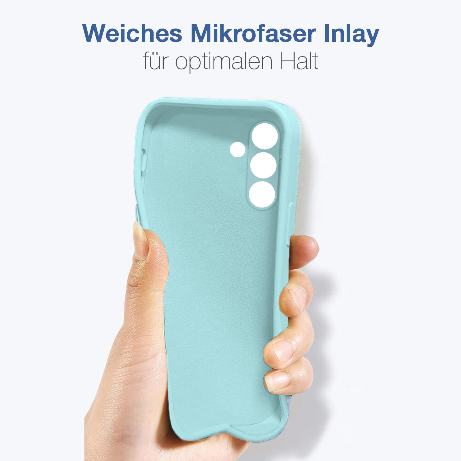 Tec-Expert Handyhülle SoftGrip Cover Hülle für Samsung Galaxy A34 5G, Handy Case Bumper integrierter Kameraschutz flexibel